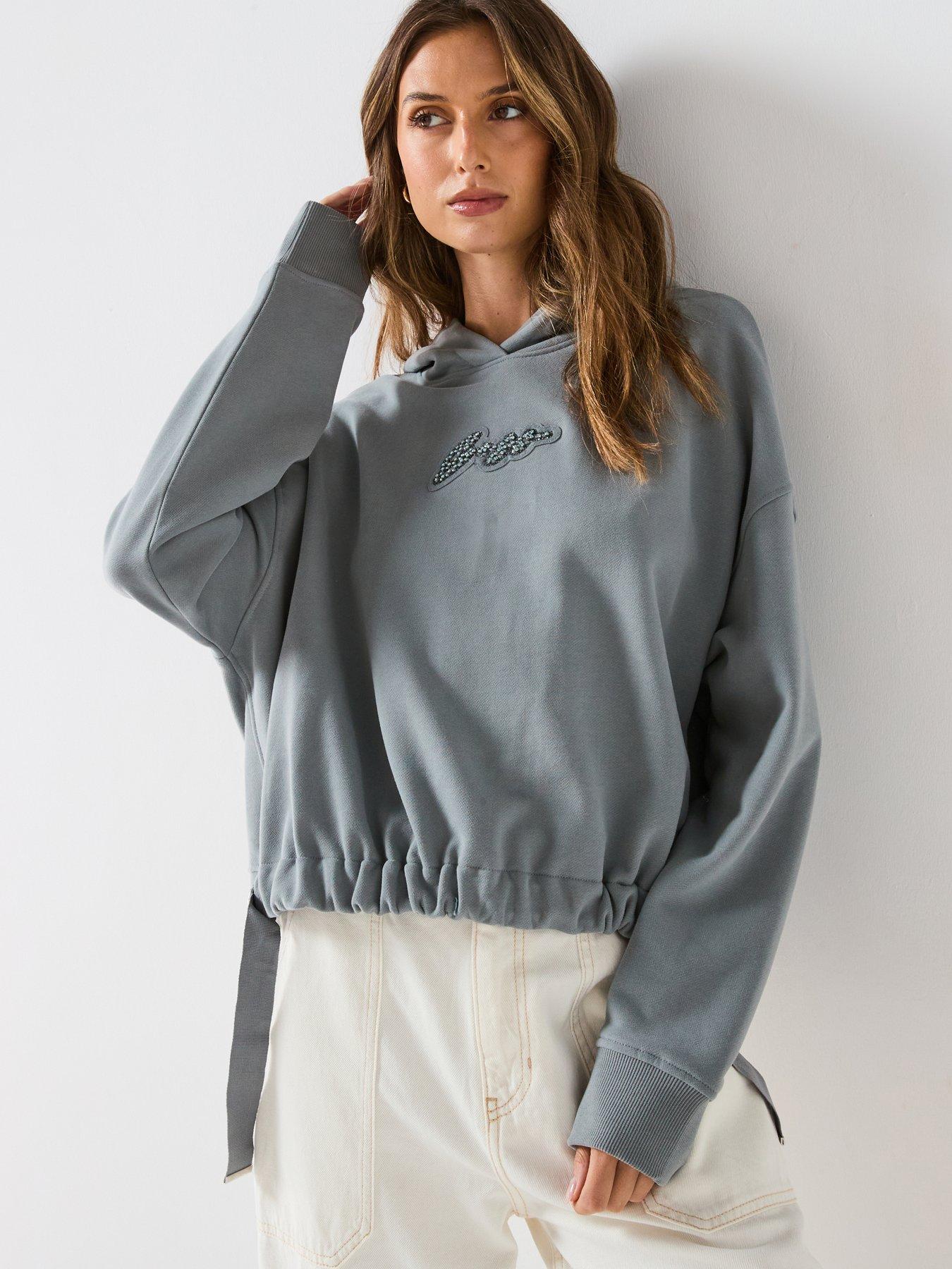 Image 5 of 6 of BOSS Embellished Logo Hoodie - Dark Blue