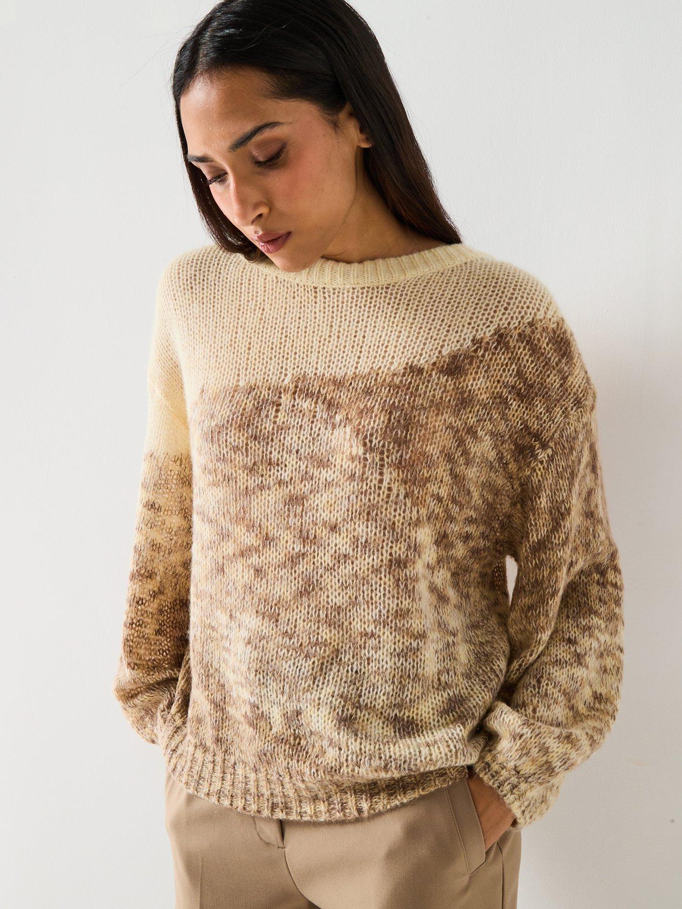 undefined Long Sleeve Jumper - Beige