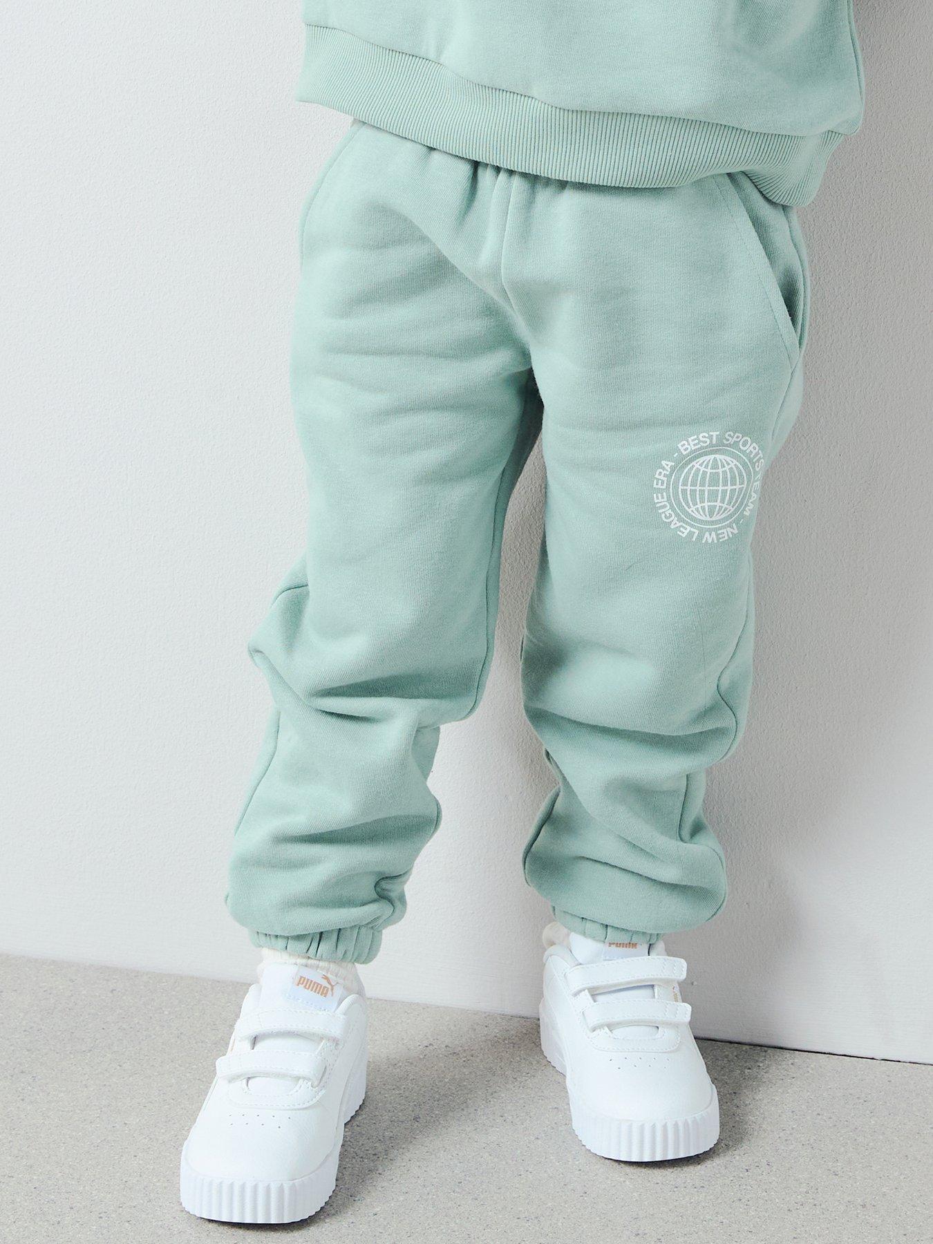 The Very Collection Boys Circular Print Cuffed Joggers - Green