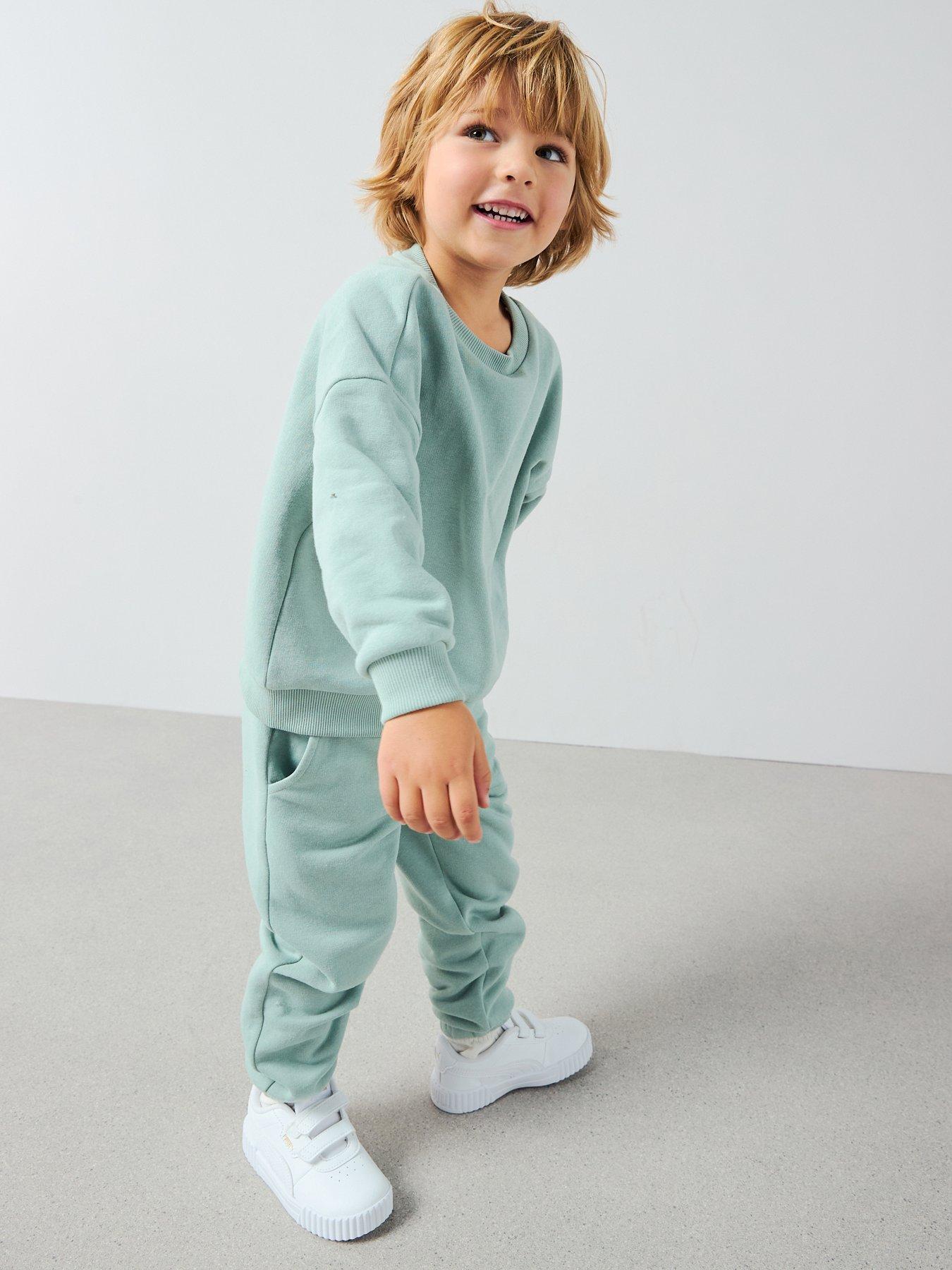 Image 3 of 5 of The Very Collection Boys Circular Print Cuffed Joggers - Green