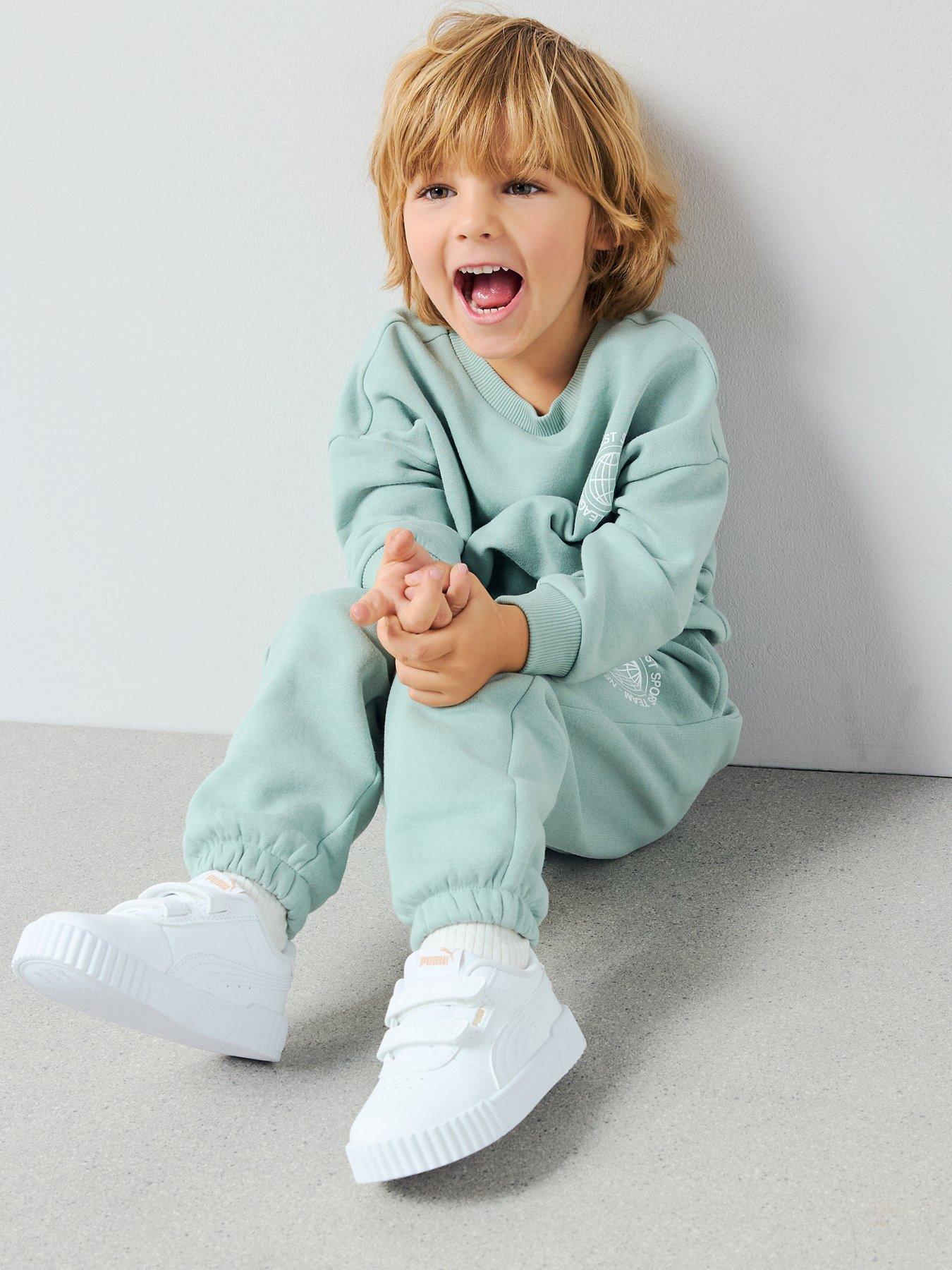 Image 4 of 5 of The Very Collection Boys Circular Print Cuffed Joggers - Green