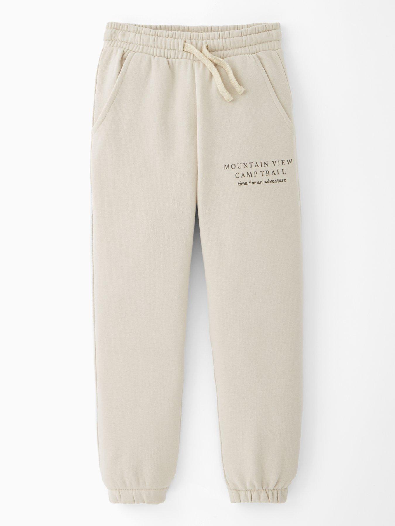 The Very Collection Boys Cuffed Leg Joggers - Classic Beige