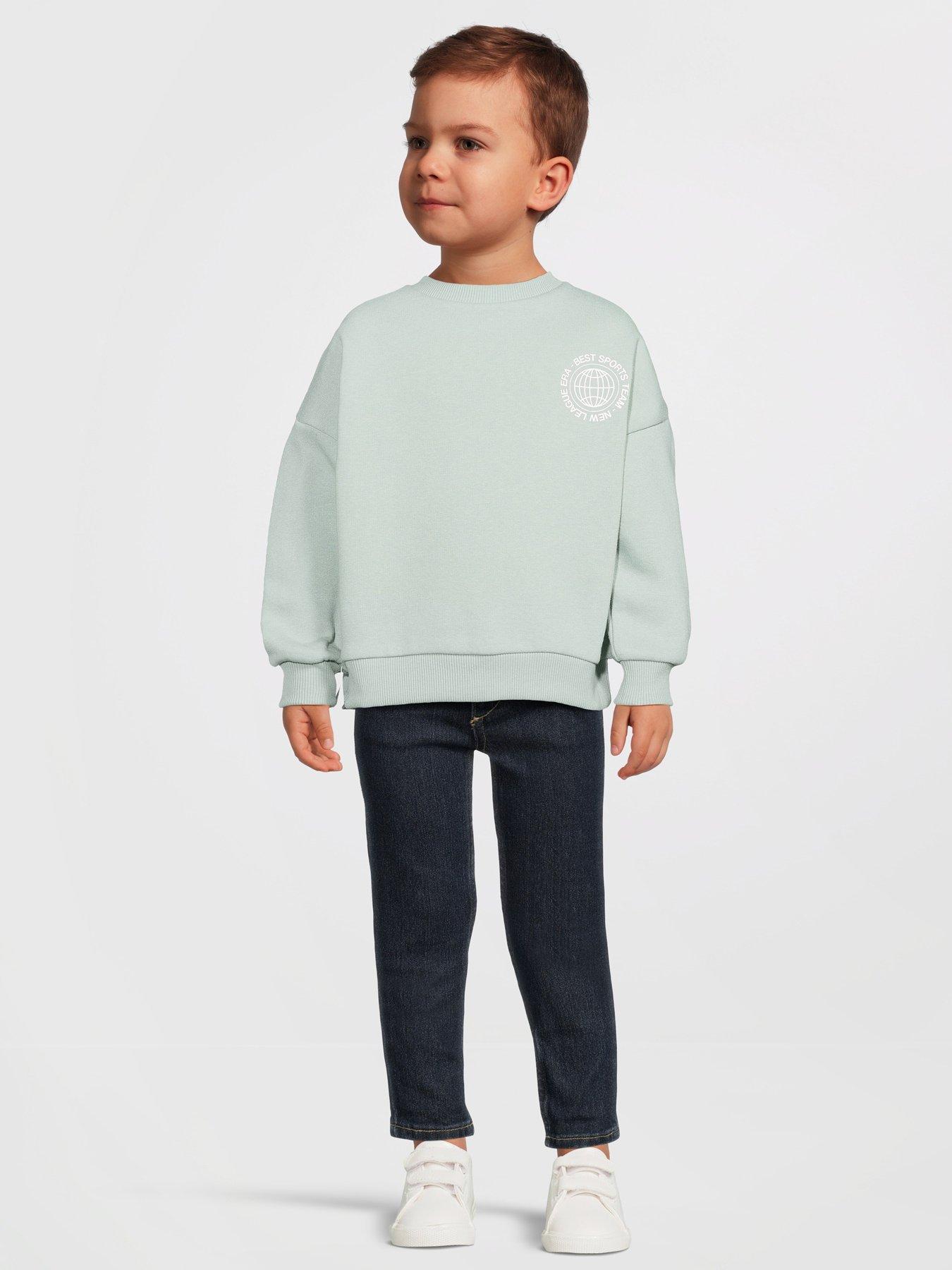 Mini V by Very Boys Circle Placement Sweatshirt - Green