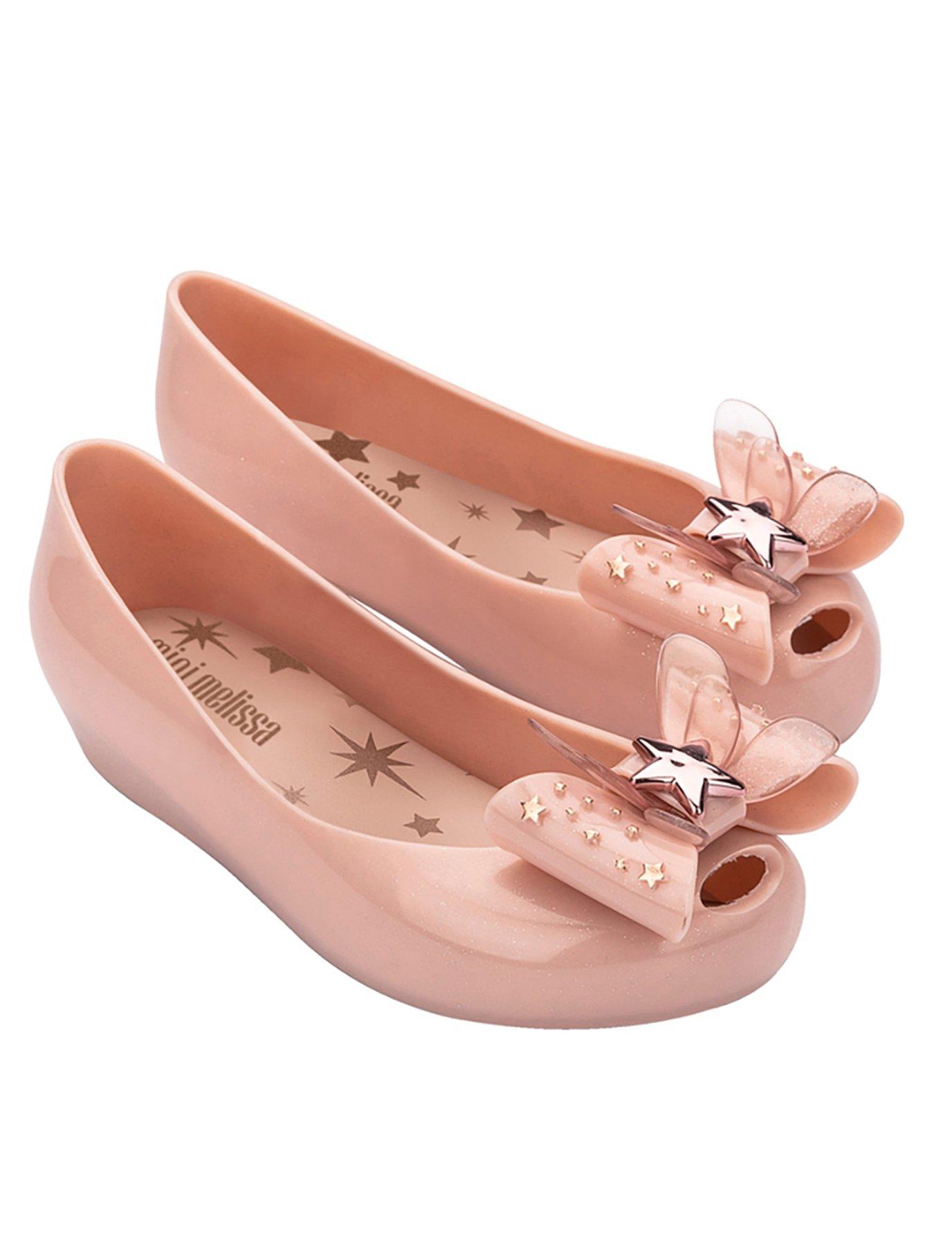undefined Girls Junior Mini Melissa Ultragirl Star Jelly Ballerina Shoe