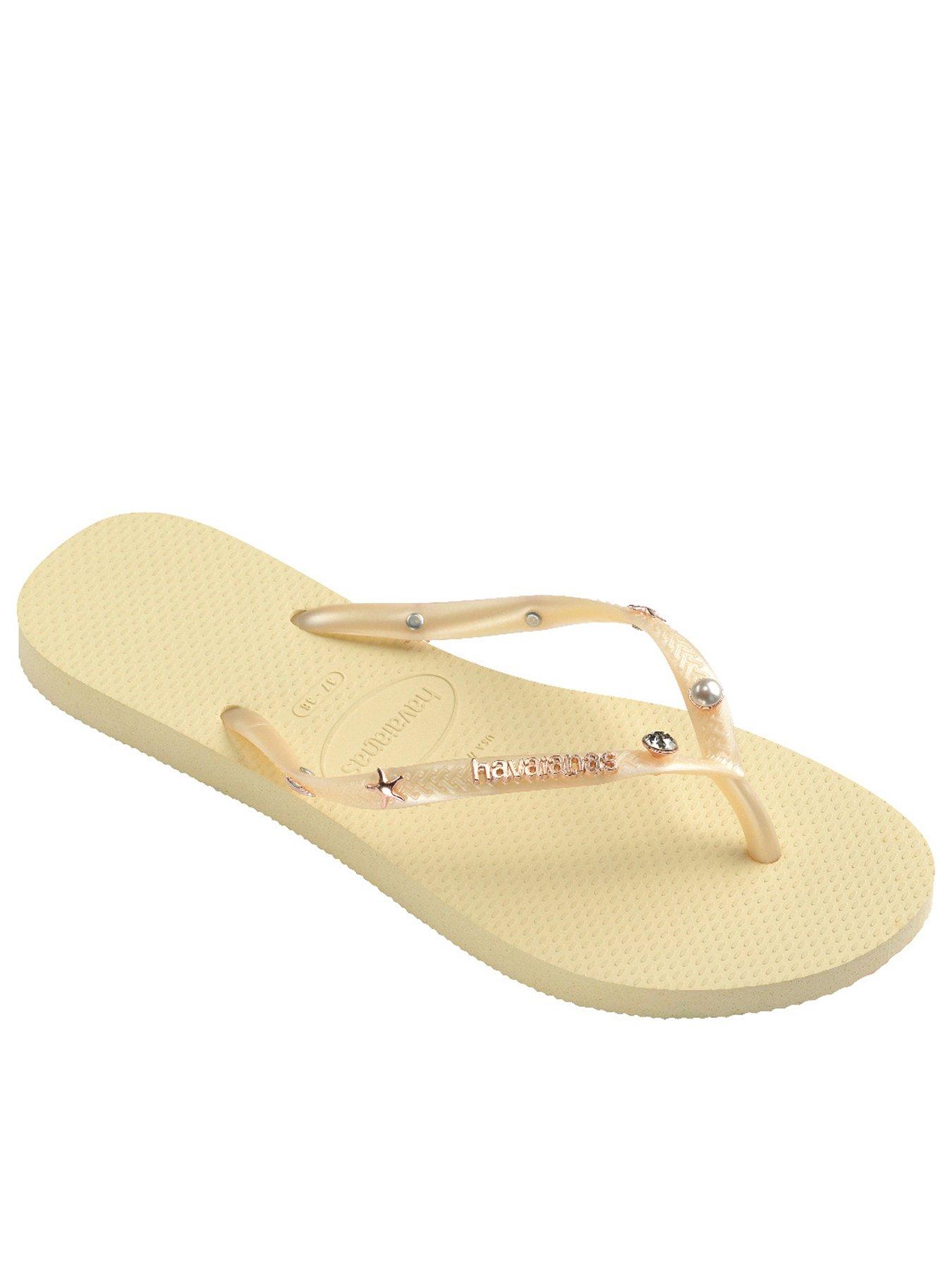 undefined Slim Luxury Aqua Flip Flop - Buttercream