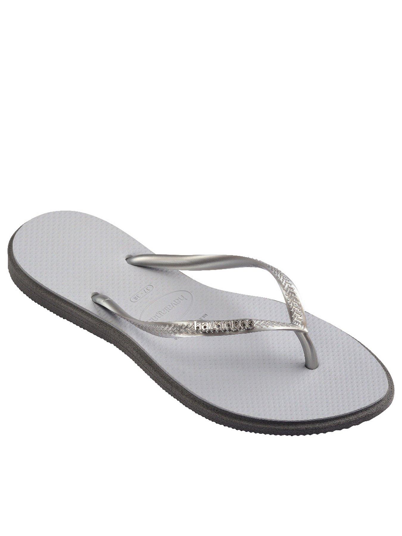 Image 1 of 6 of Havaianas Slim Point Flip Flop - Grey