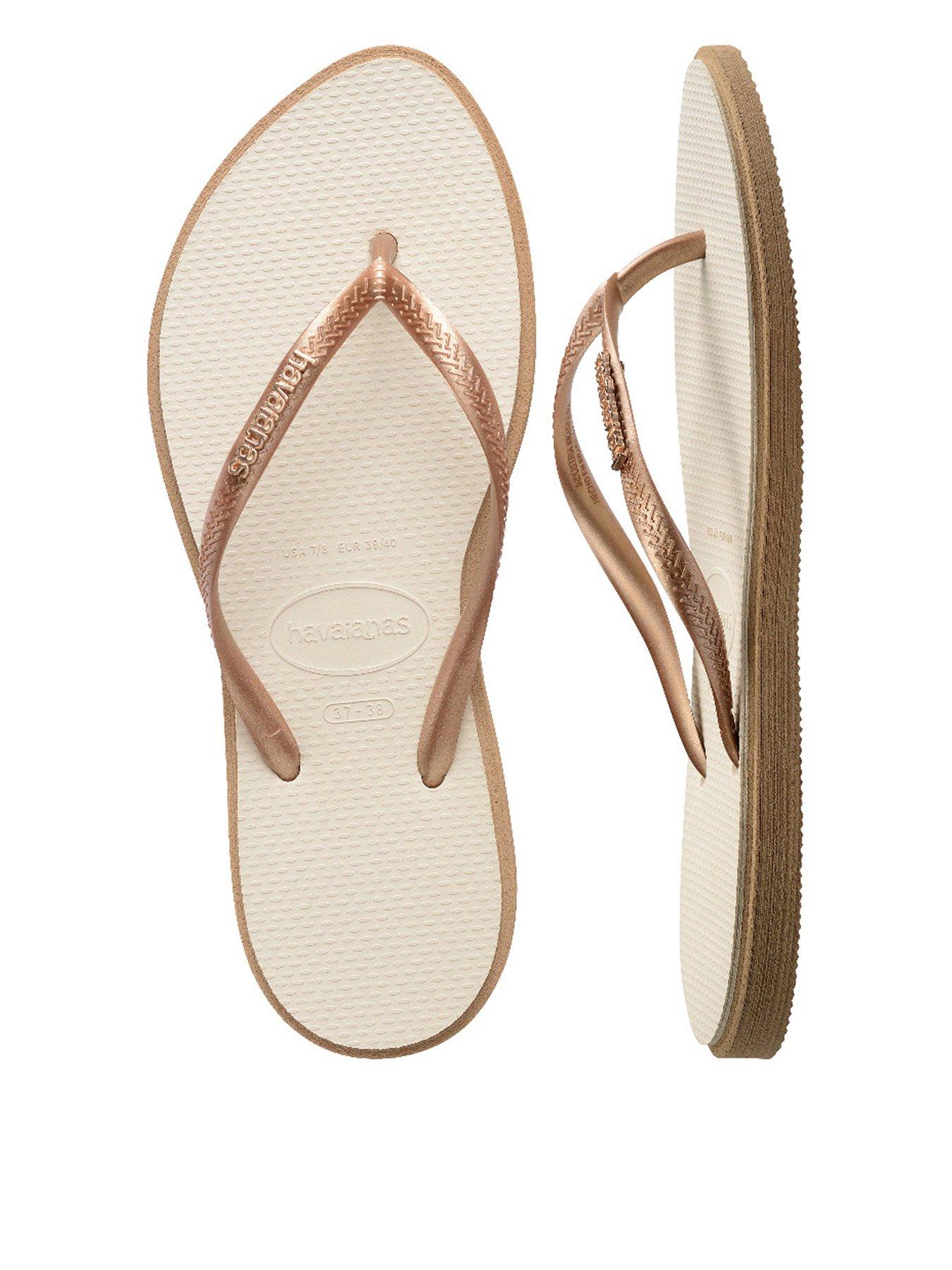 Havaianas Slim Point Flip Flops Rose Gold Very