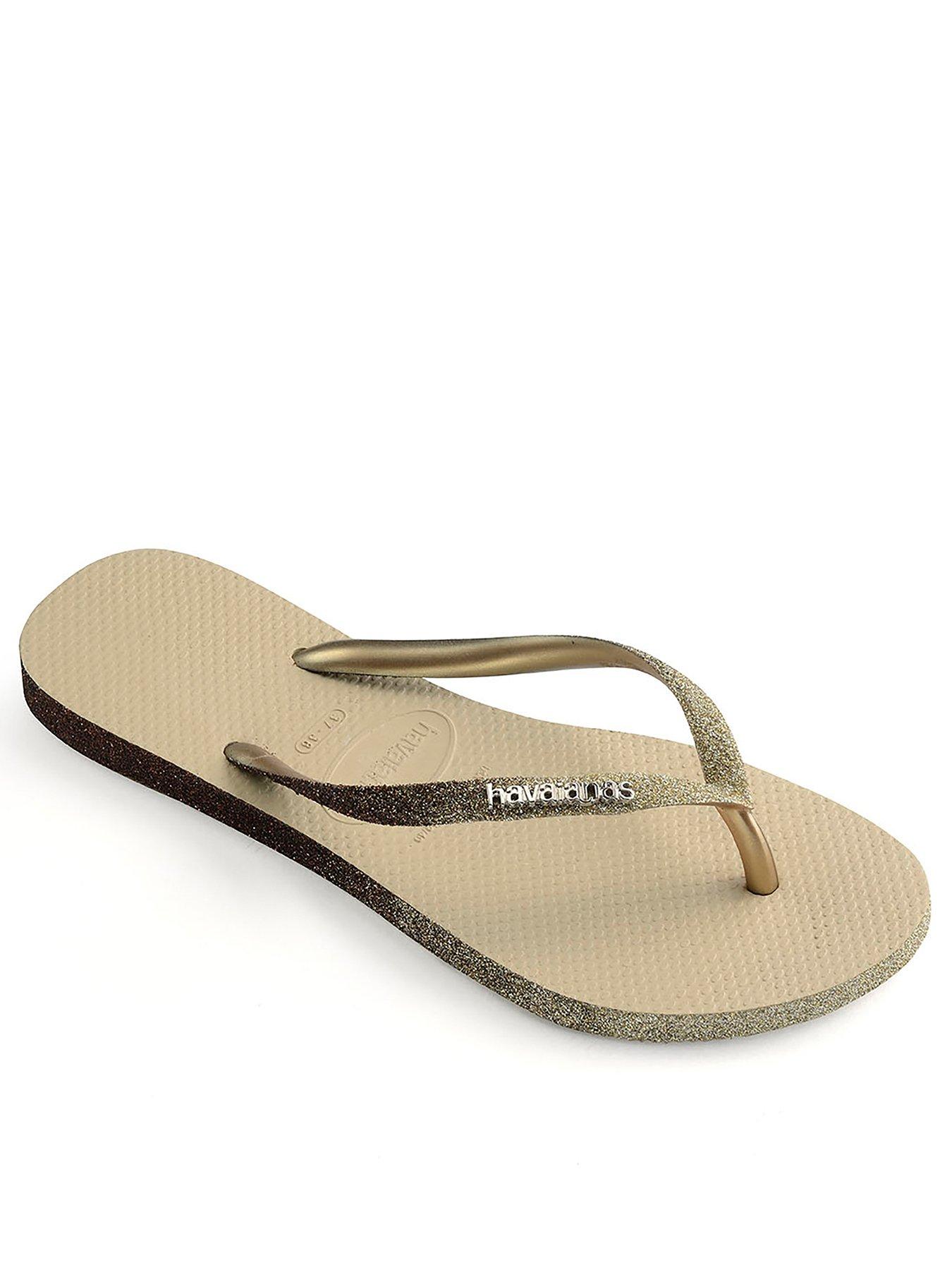 undefined Slim Sparkle Flip Flop - Sand
