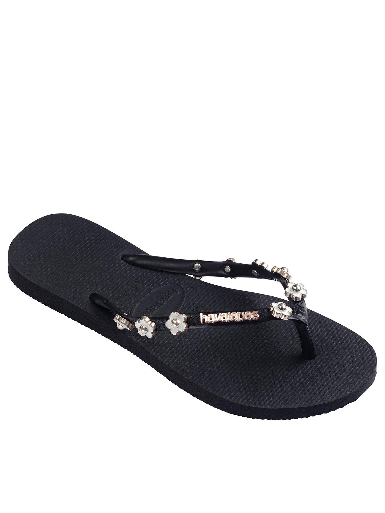 undefined Slim Stylish Flip Flops - Black