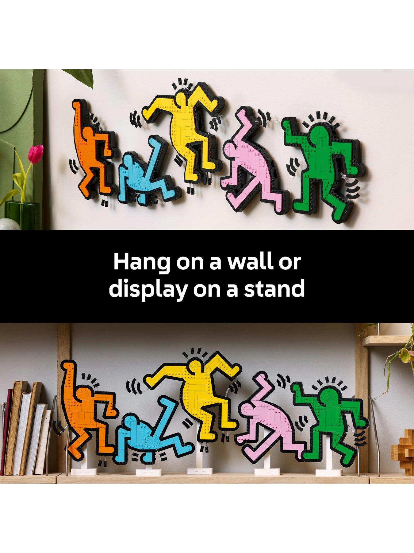 Image 6 of 8 of LEGO ART Keith Haring &ndash; Dancing Figures Living Room Decor 31216