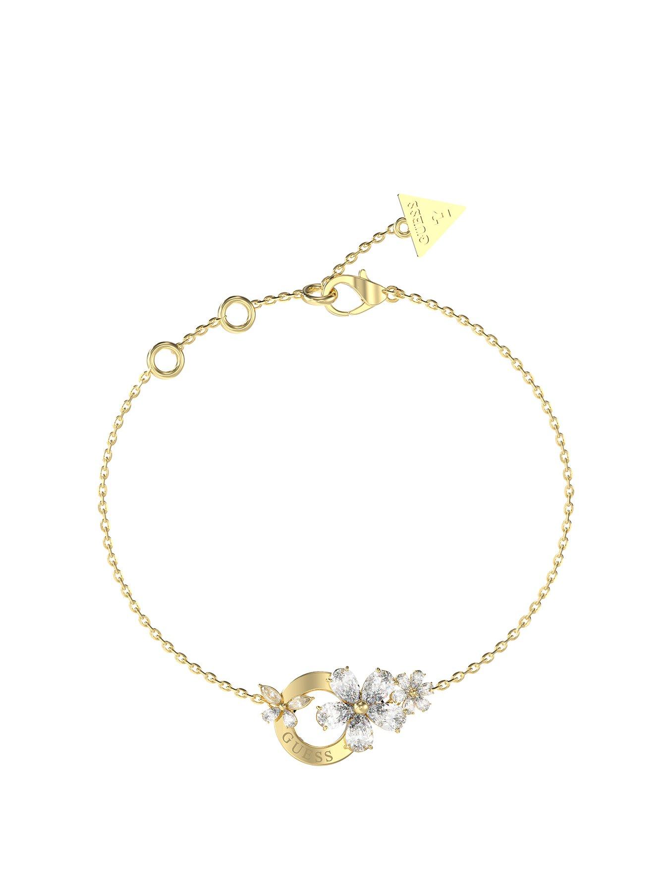undefined gold tone LILY FLOWERS  &  CIRCLE BR