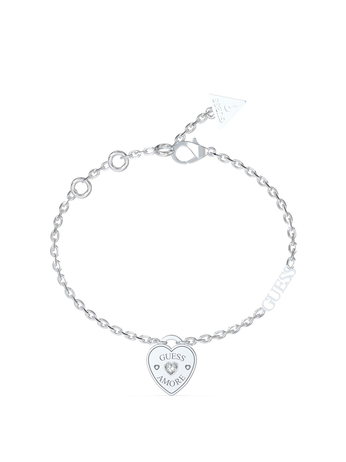 undefined silver tone 14MM HEART CHARM BR