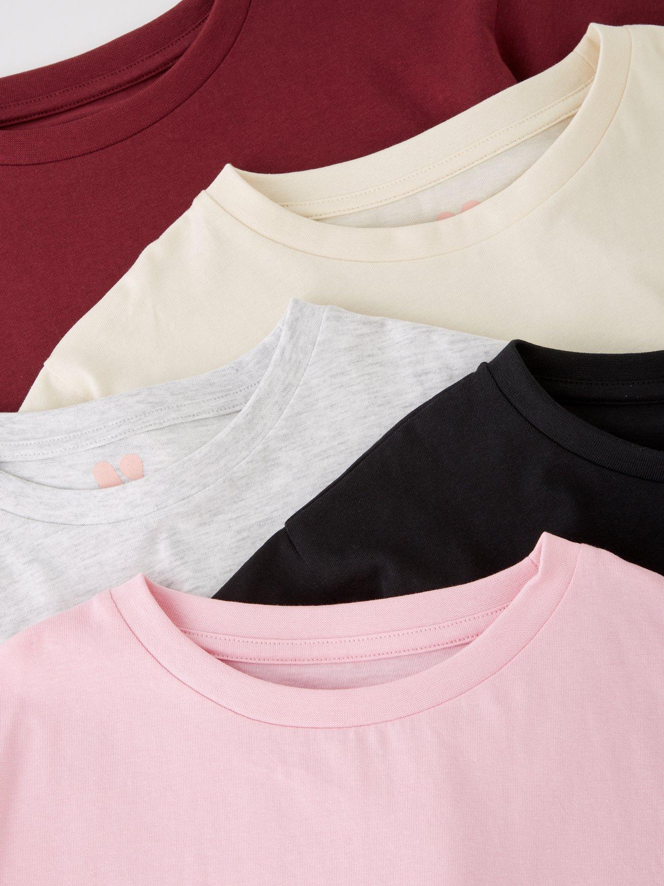 Image 5 of 5 of V by Very Girls 5 Pack Short Sleeve Tshirts