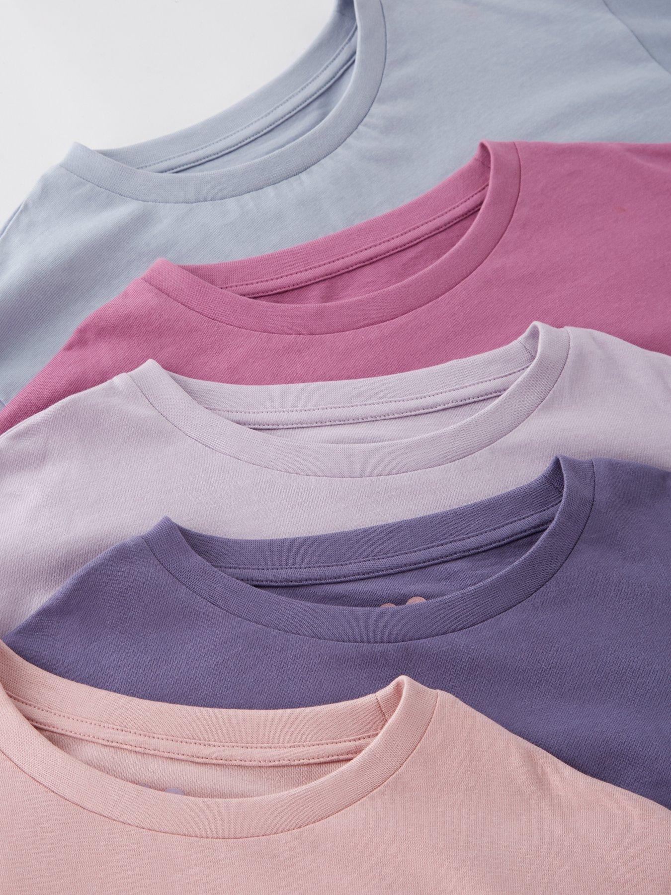 Image 5 of 5 of V by Very Girls 5 Pack Long Sleeve Tops - Multi