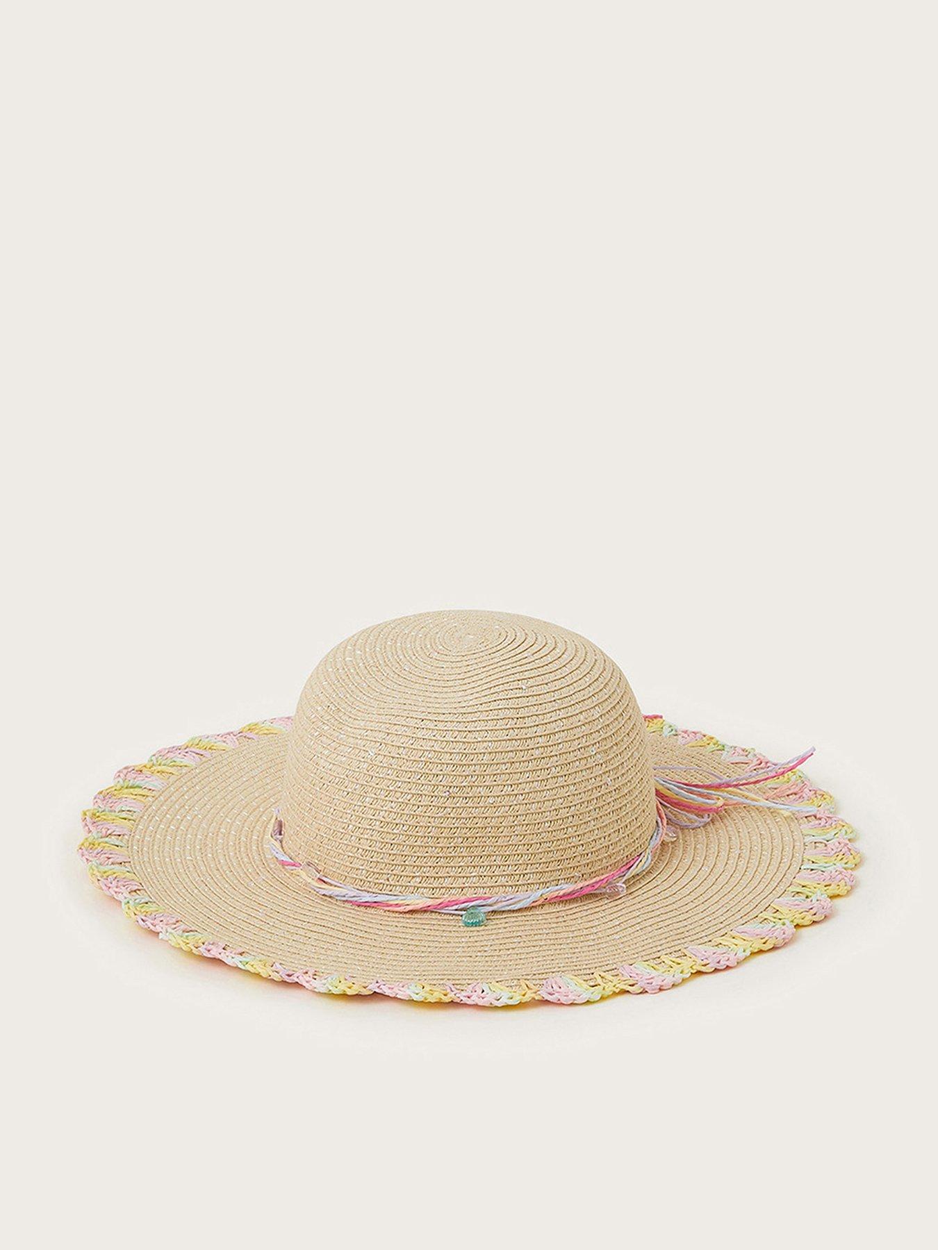 undefined Girls Pastel Sequin Floppy Sun Hat - Multi