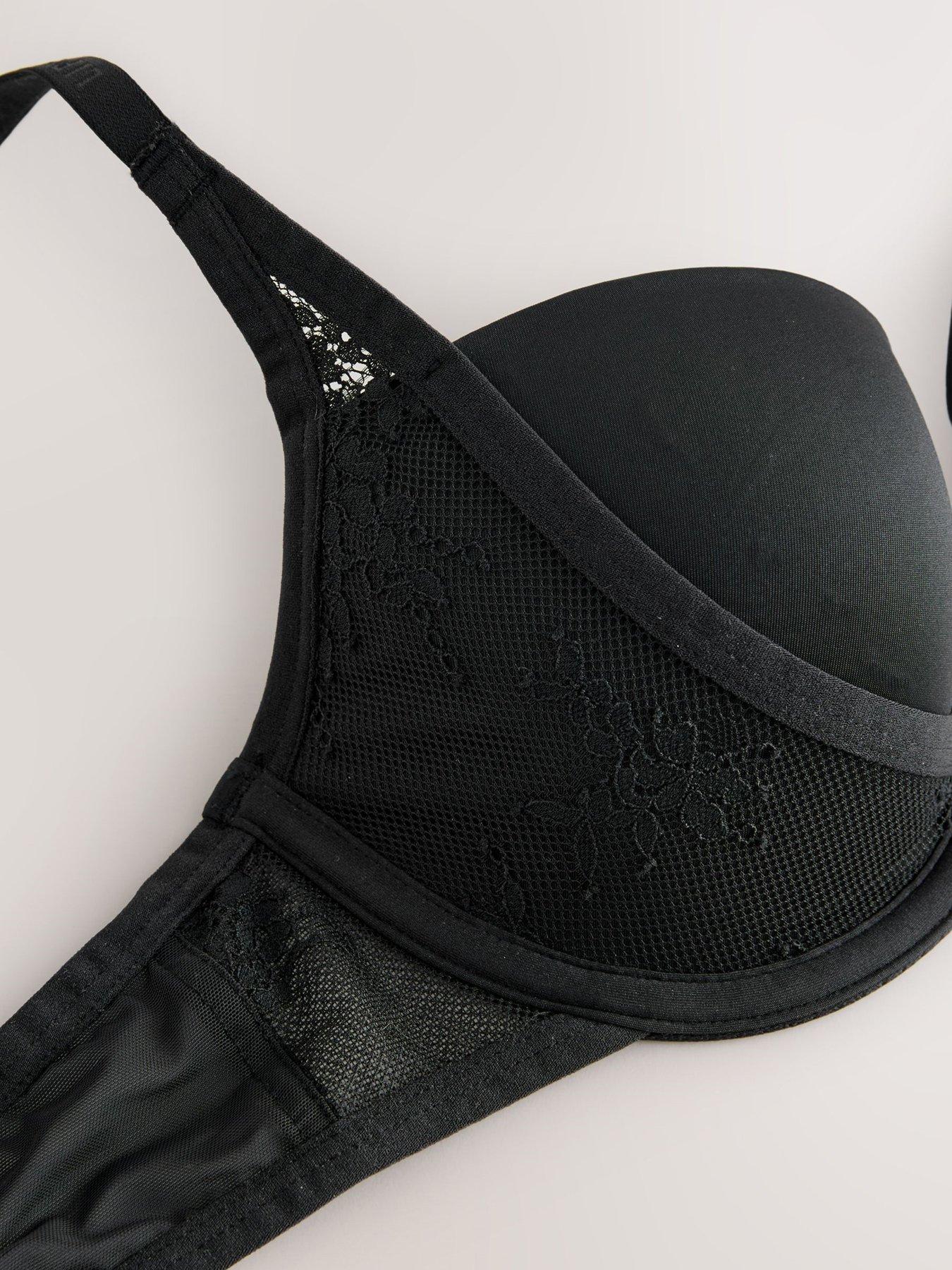 Image 5 of 6 of Lipsy Mesh High Apex Bra - Black