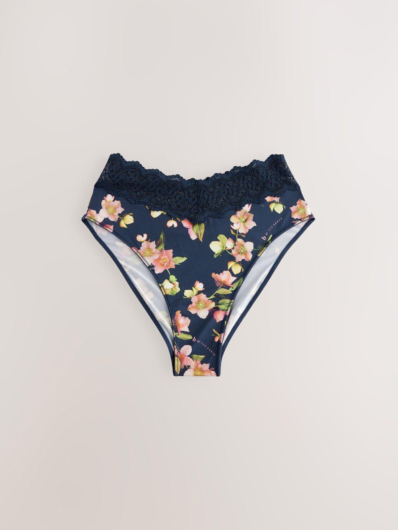 Image 4 of 6 of B By Ted Baker B By Baker 4 Pack High Leg Brief - Multi