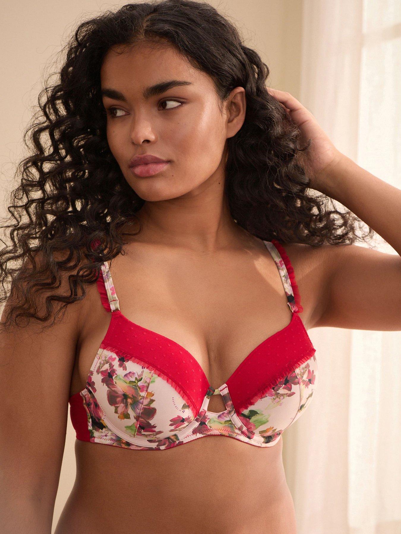 undefined B By Baker Pink Floral Padded Bra - Pink