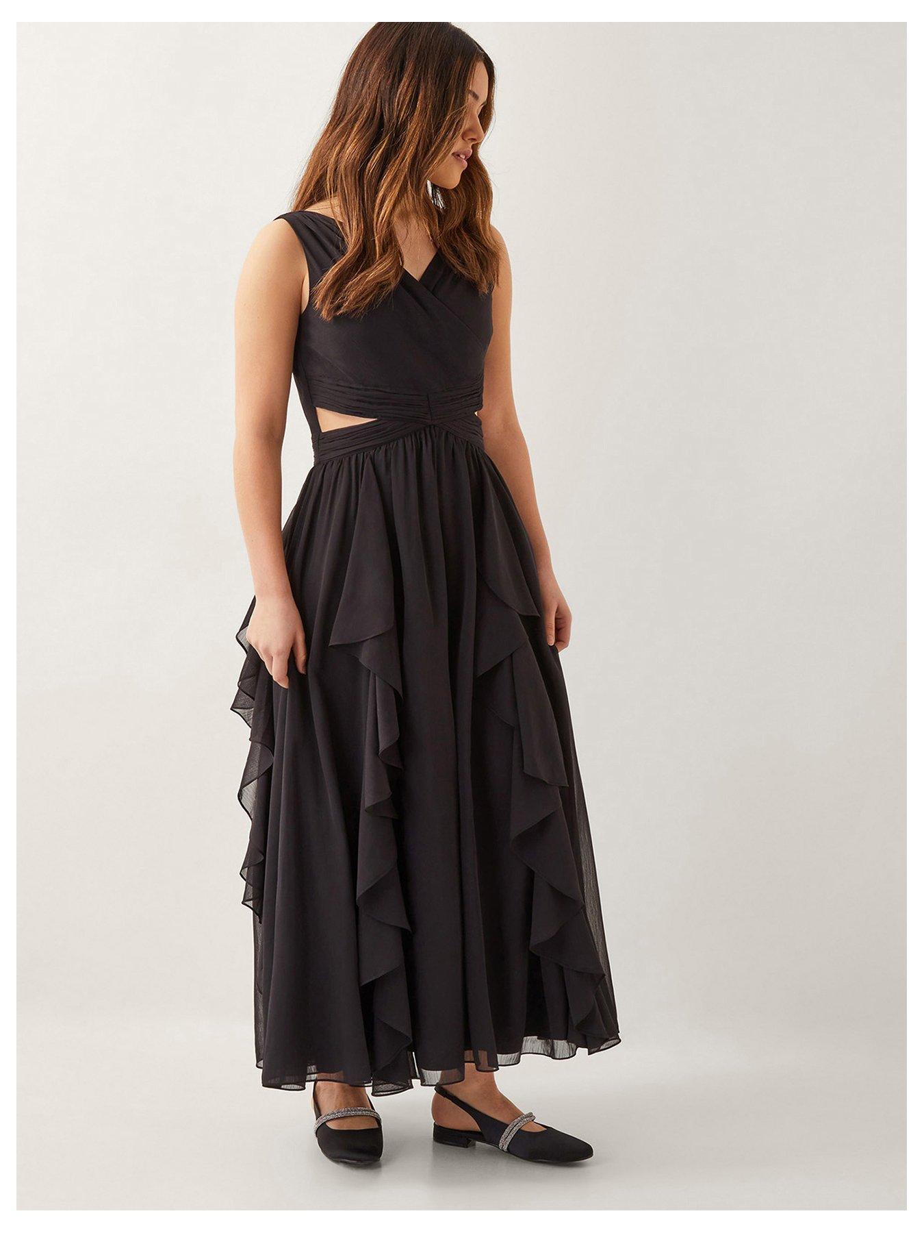 undefined Girls Clemmie Cut Out Prom Dress - Black
