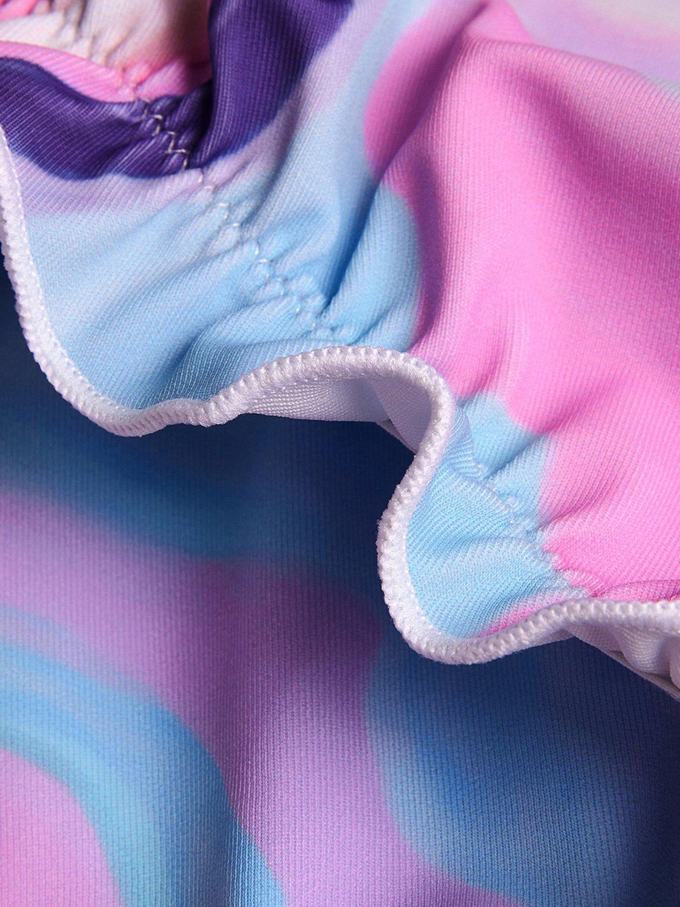 Image 3 of 3 of Monsoon Girls Storm Marble Scalloped Bikini - Multi