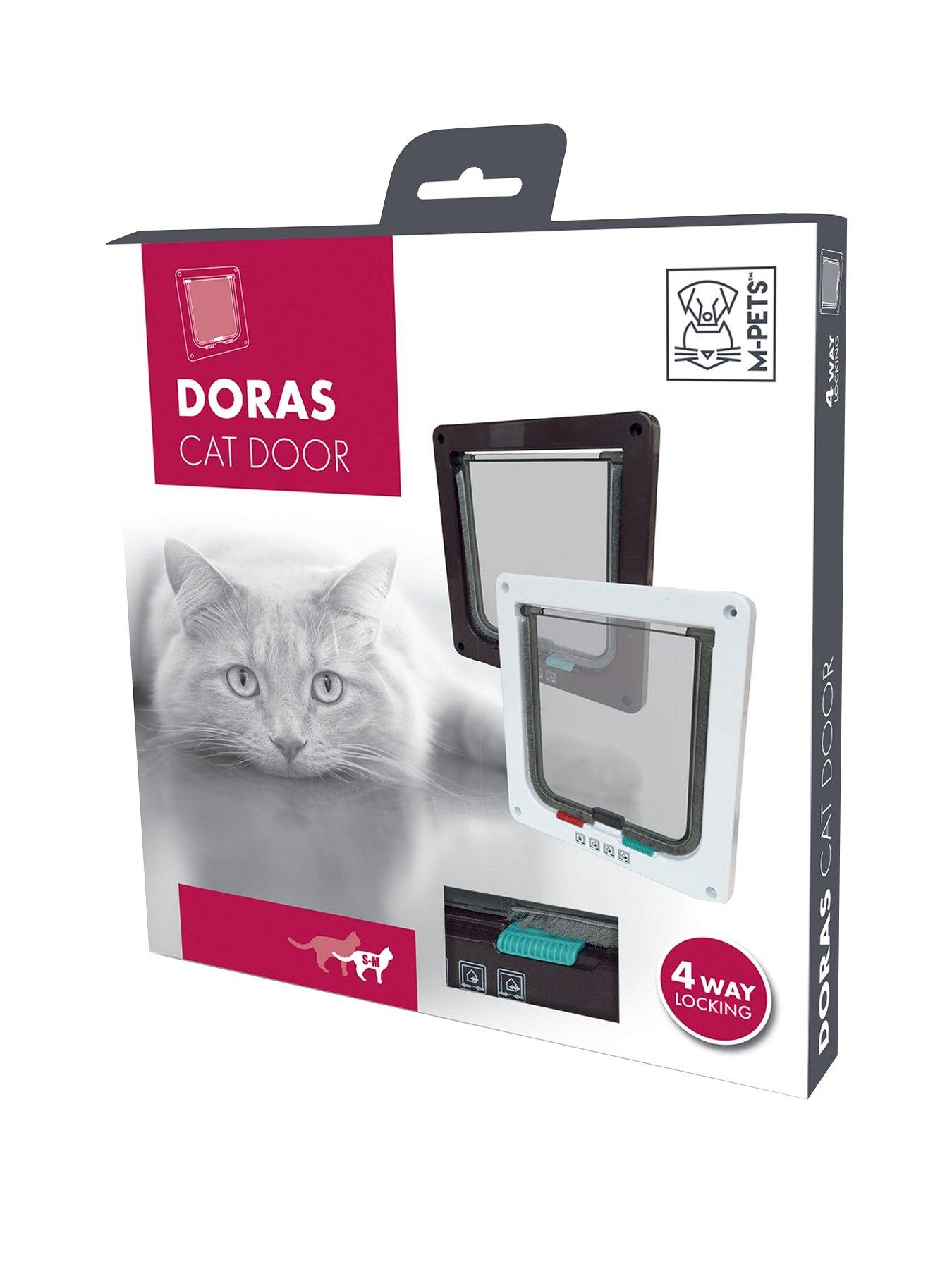 Image 2 of 2 of M-Pets Doras Cat Door - 4 Way Locking- Brown