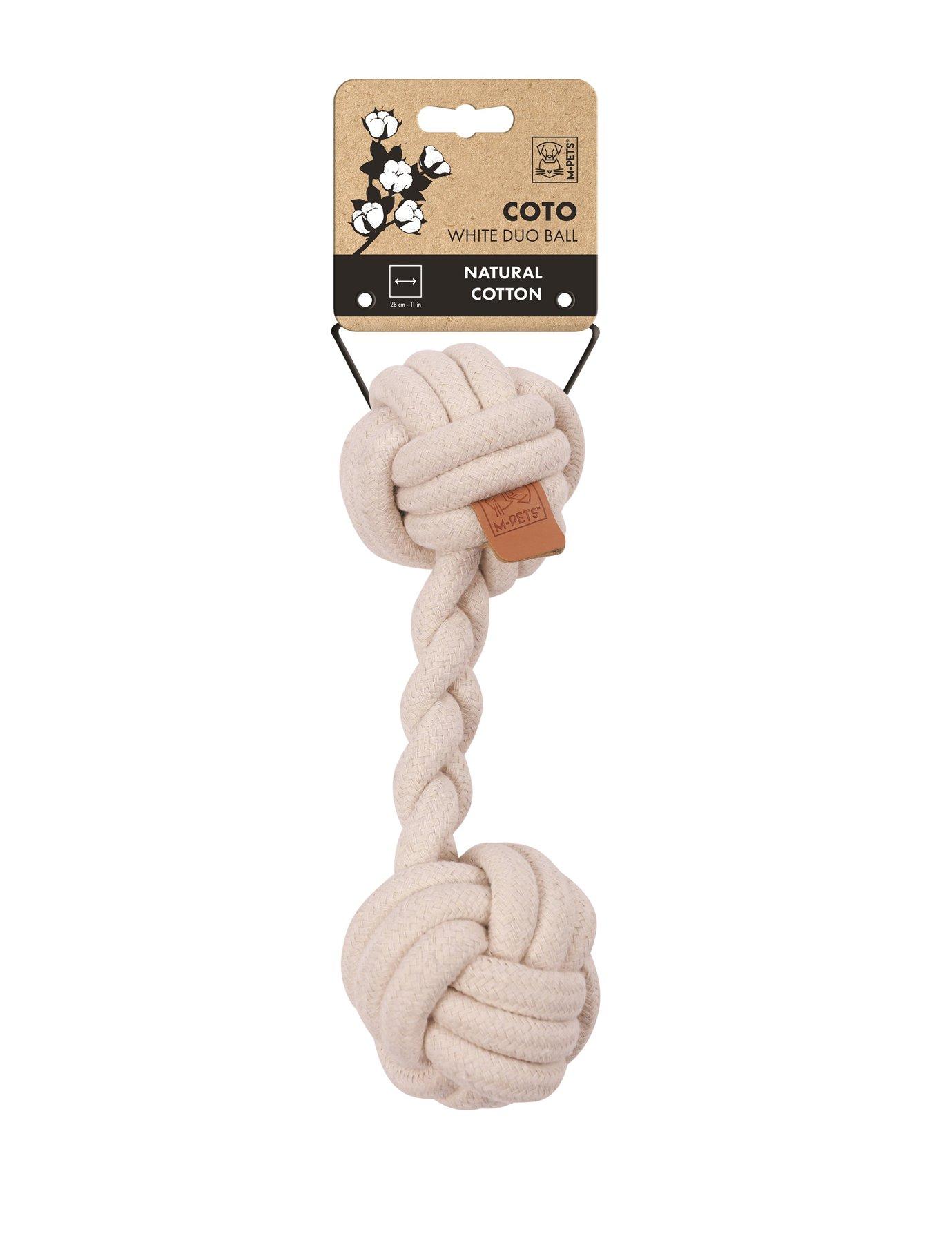 Image 3 of 3 of M-Pets Coto White Duo Ball 28cm/Coto White Cross 60cm
