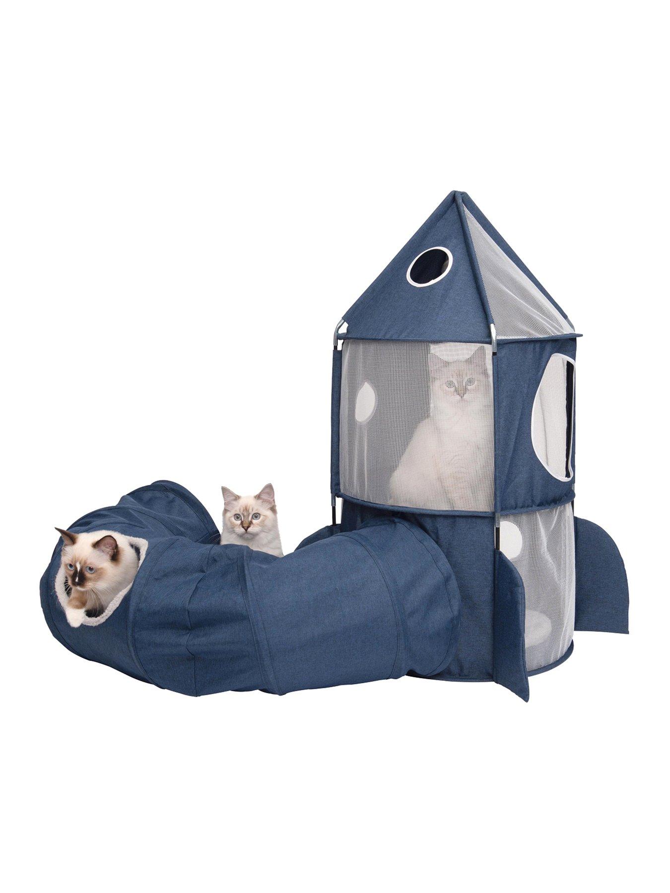 Product photograph of Catit Vesper Rocket Ship Blue from very.co.uk