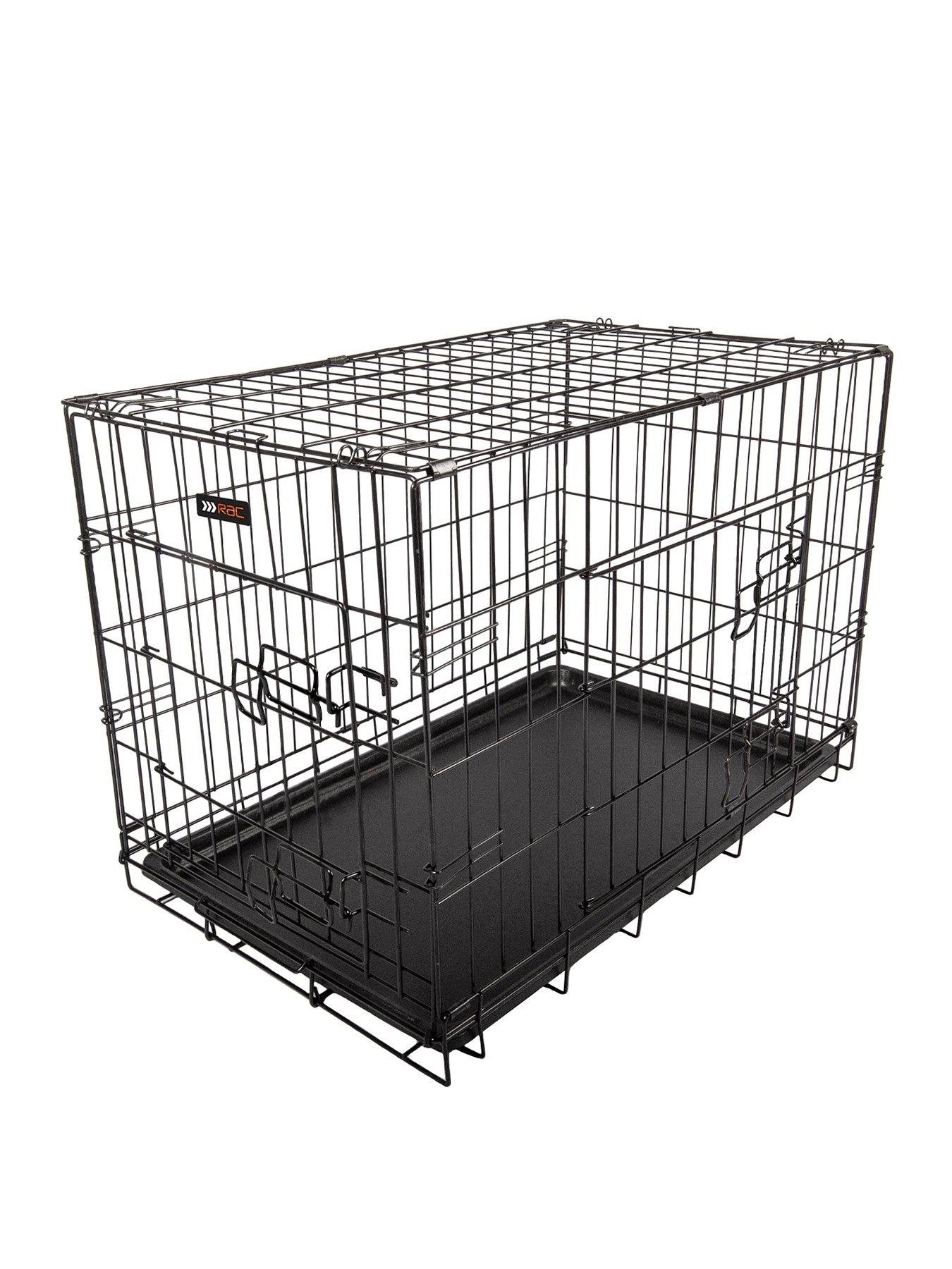 RAC Metal Fold Flat Crate With Plastic Tray - Medium