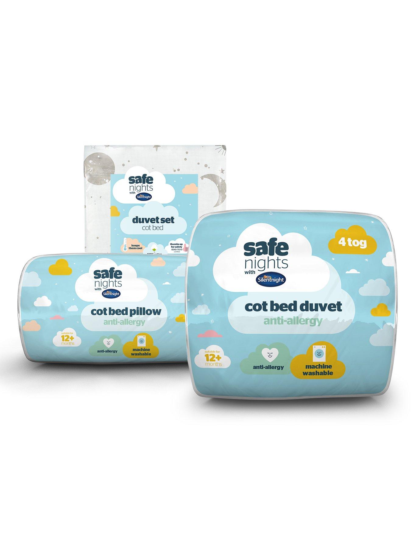 Image 1 of 6 of Silentnight Safe Nights Celestial&nbsp;Moon and Stars Bedding Bundle