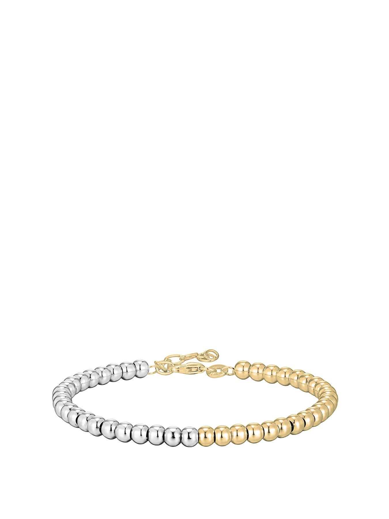 Seol + Gold Mixed Metal Beaded Bracelet