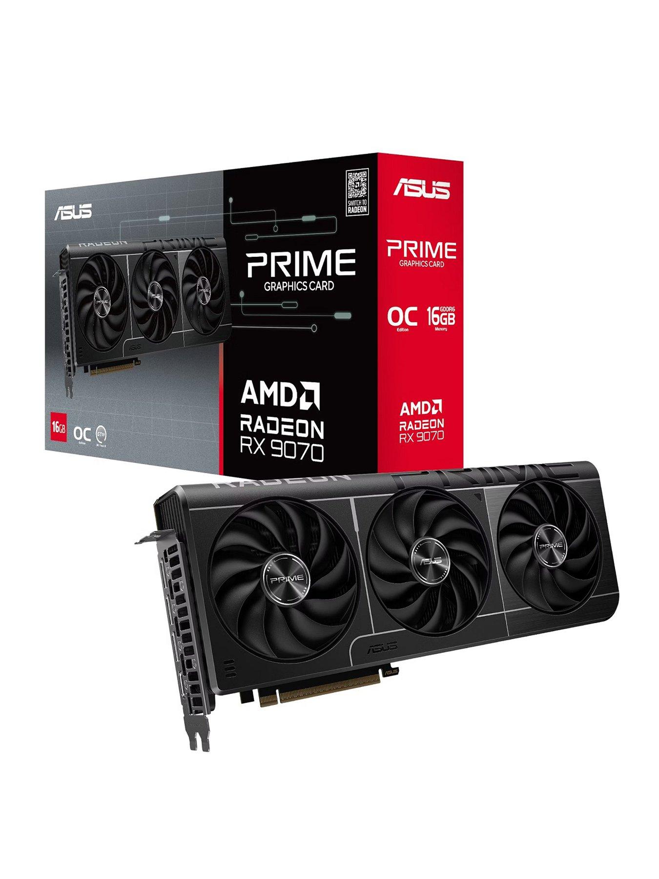 Asus Prime AMD Radeon RX 9070 16Gb GDDR6 PCIe 5.0 Overclocked Graphics Card