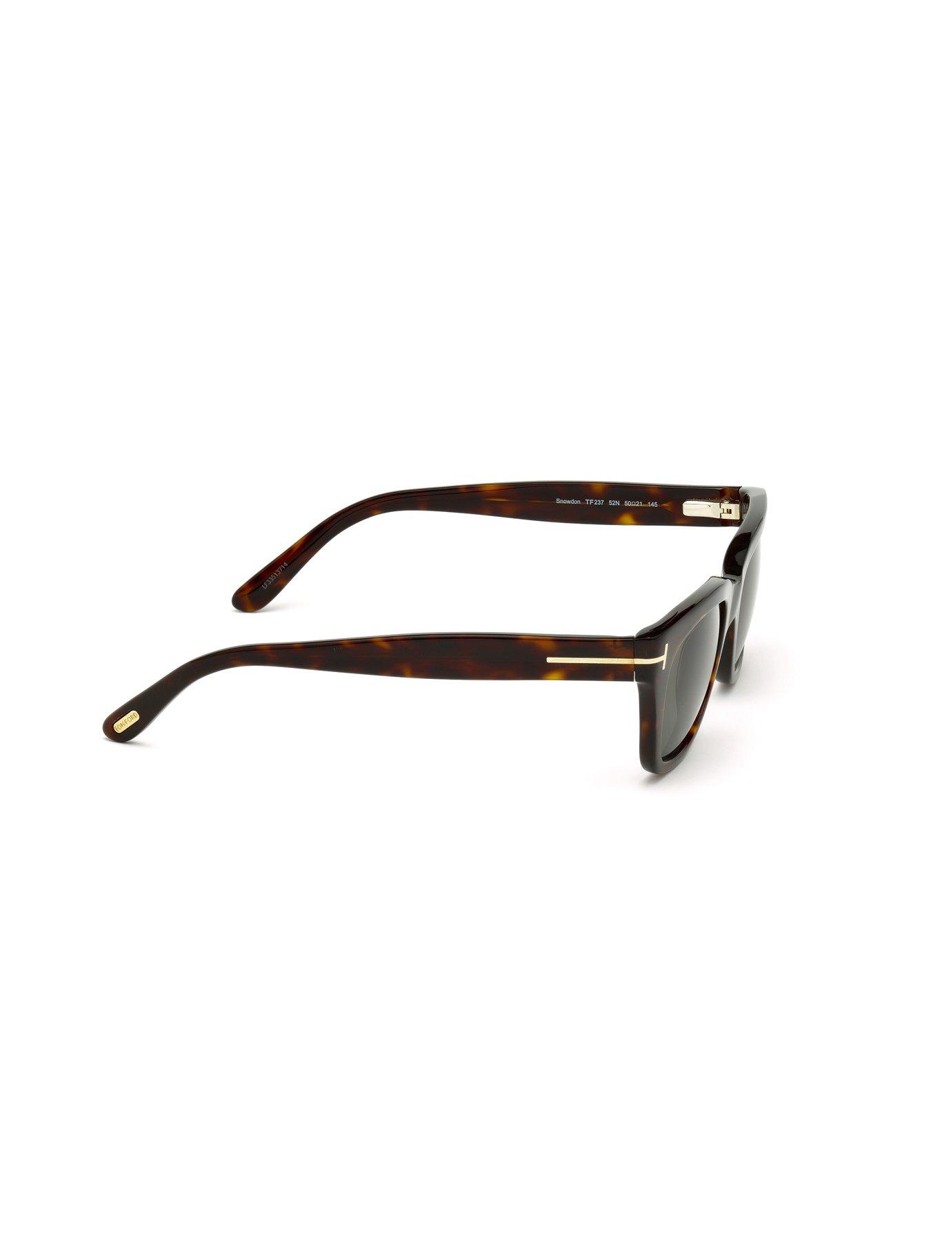 Image 2 of 4 of Tom Ford Snowdon Square Sunglasses- Brown