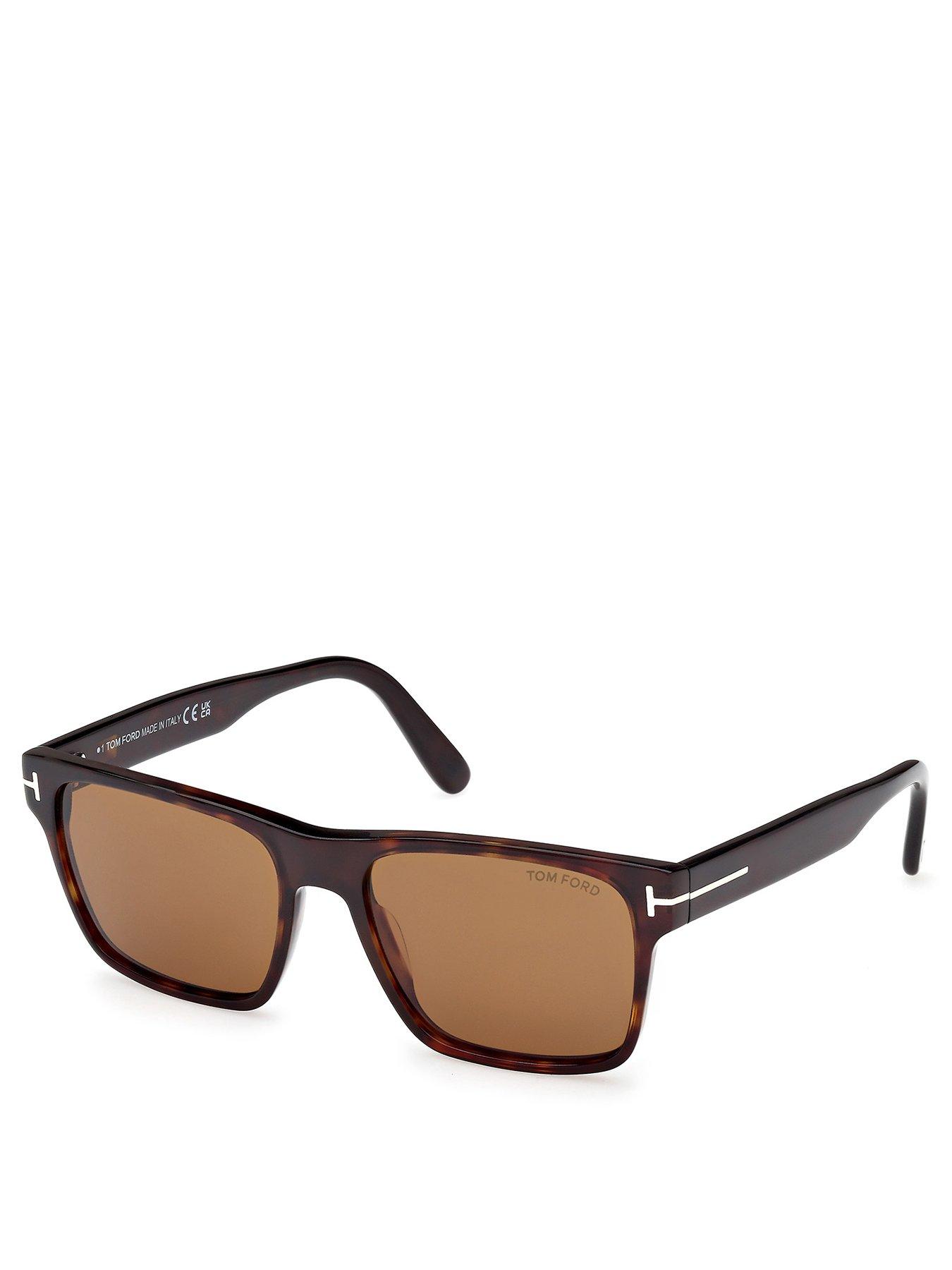 undefined Calder Square Sunglasses-Brown