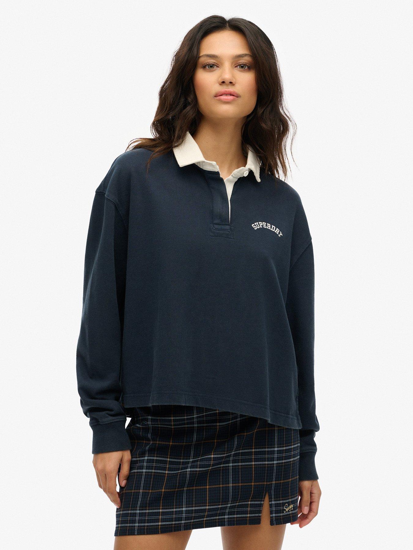 undefined Athletic Essentials Graphic Rugby Shirt - Navy
