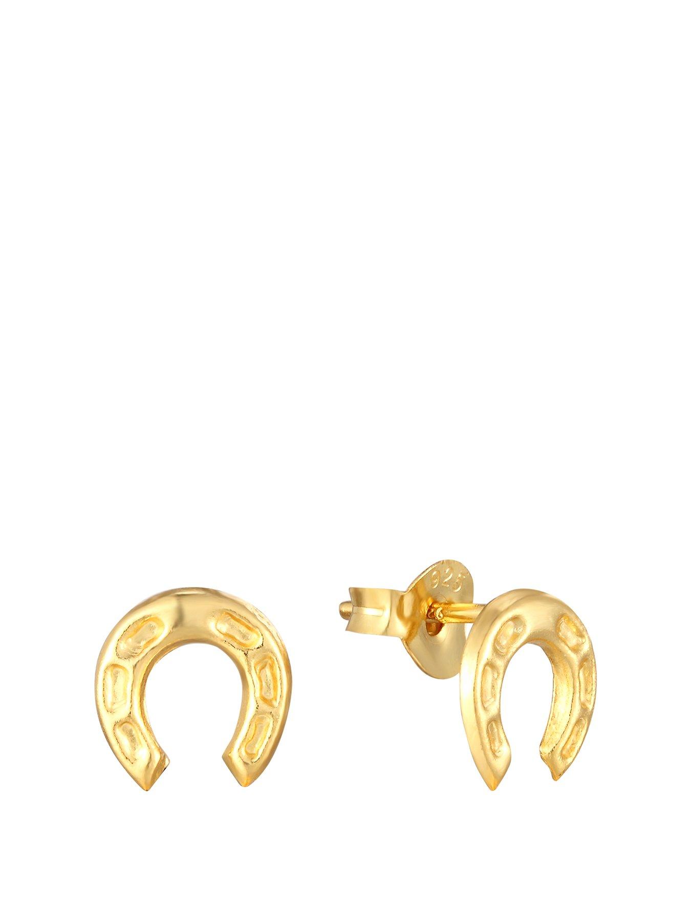 undefined Horseshoe Stud Earrings