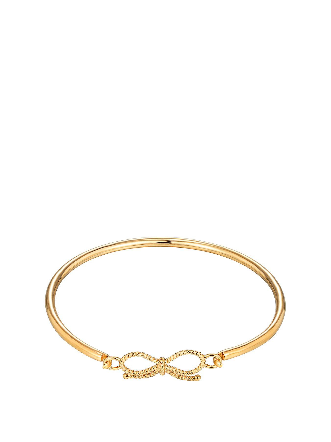 Seol + Gold Rope Bow Bangle