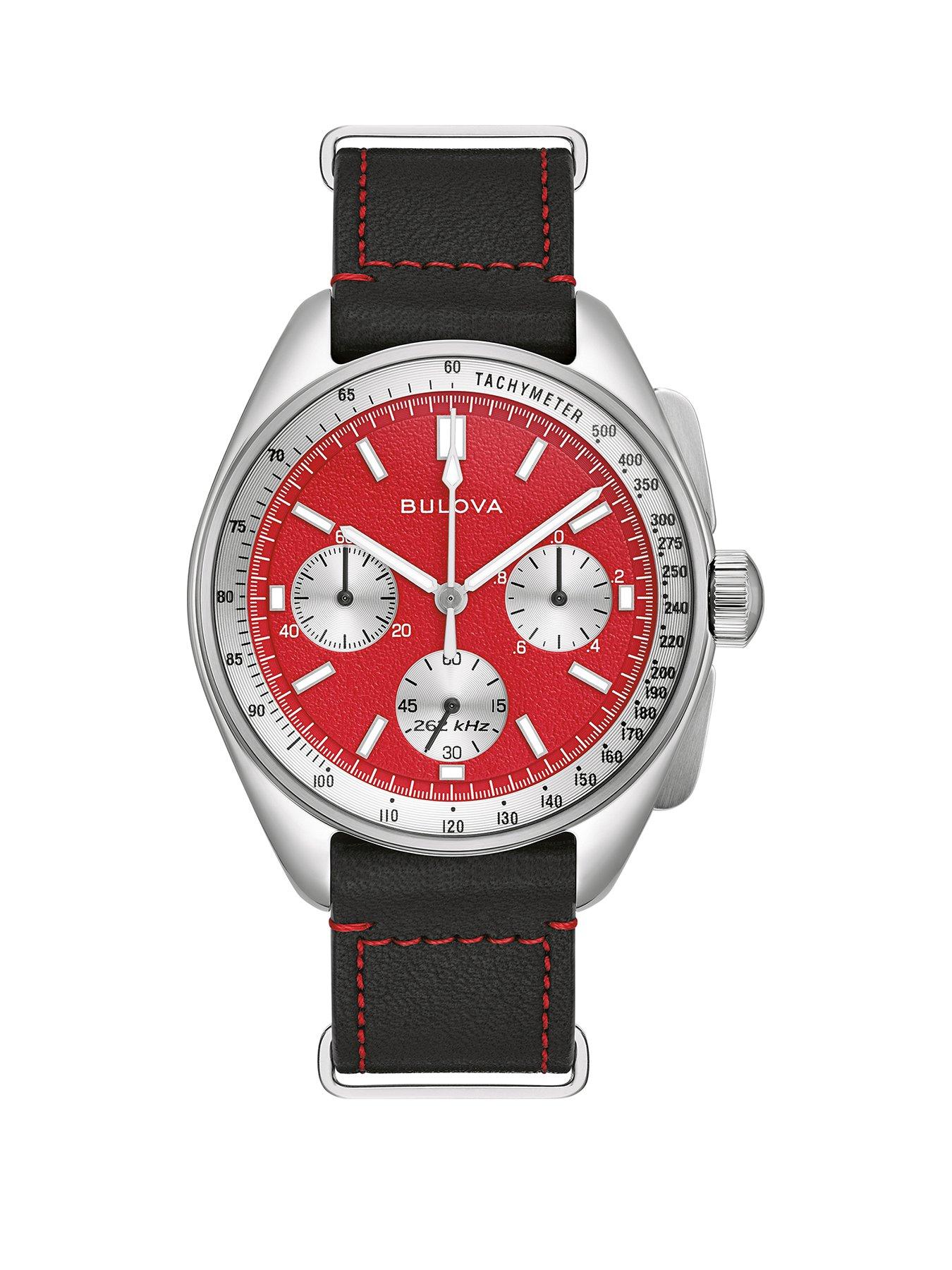 undefined Gents Bulova Lunar Pilot Blood Moon