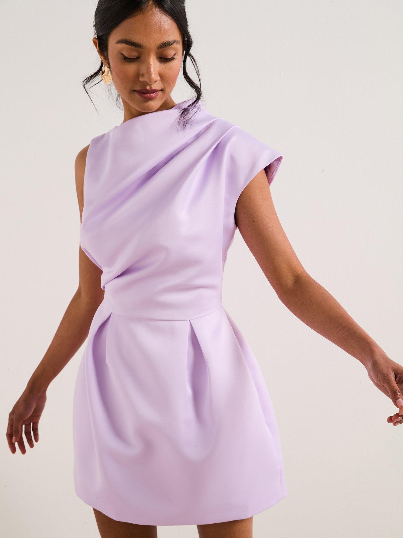 undefined Marissa Mini Dress - Purple