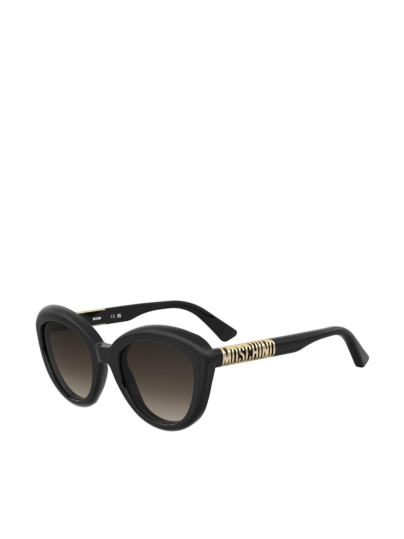undefined Mos179/S Acetate Cat Eye Sunglasses - Black