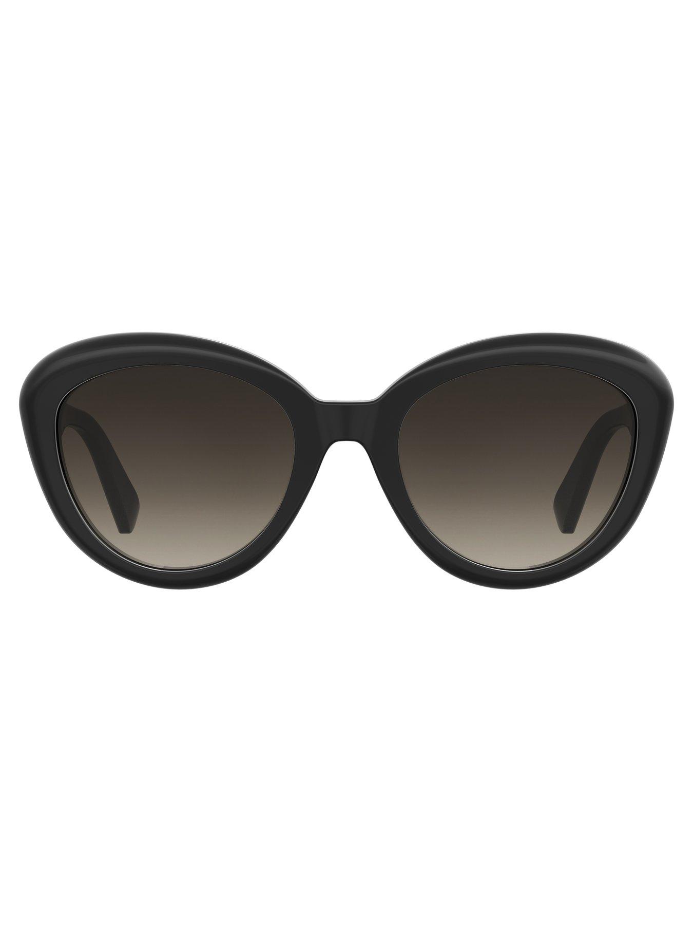 Image 2 of 4 of Moschino Mos179/S Acetate Cat Eye Sunglasses - Black