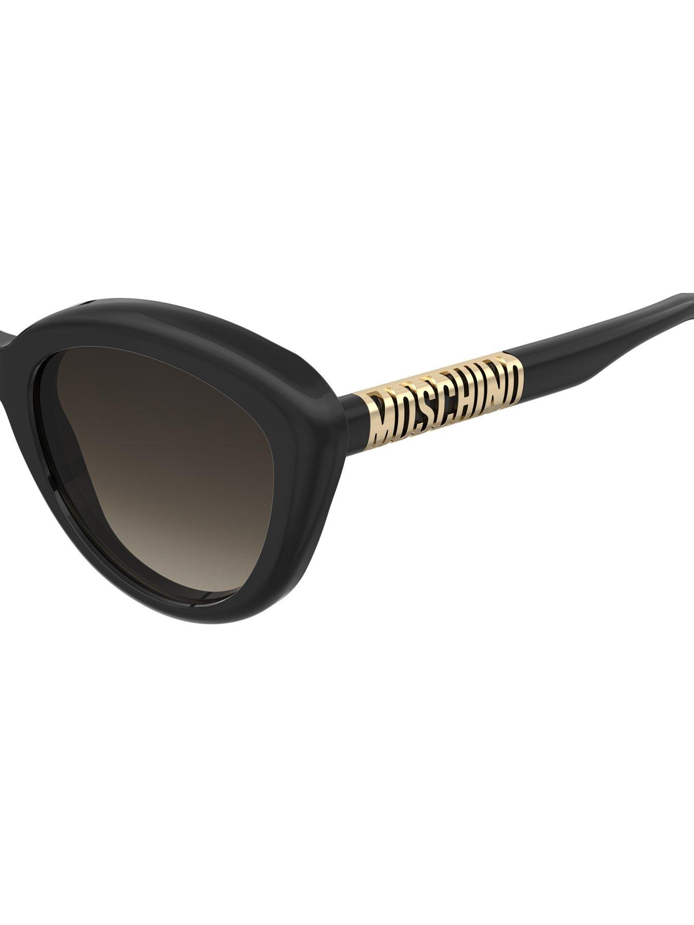 Image 4 of 4 of Moschino Mos179/S Acetate Cat Eye Sunglasses - Black
