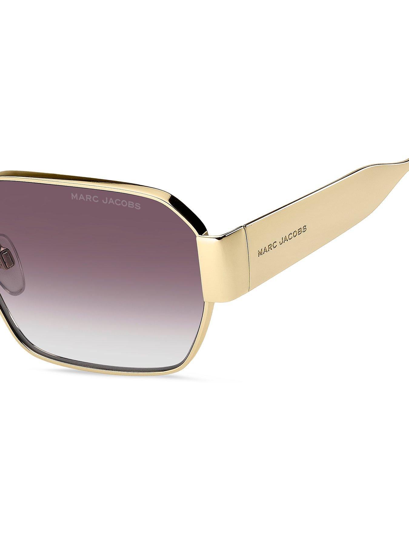 Image 4 of 4 of MARC JACOBS 805/S Metal Round Metal Sunglasses - Gold