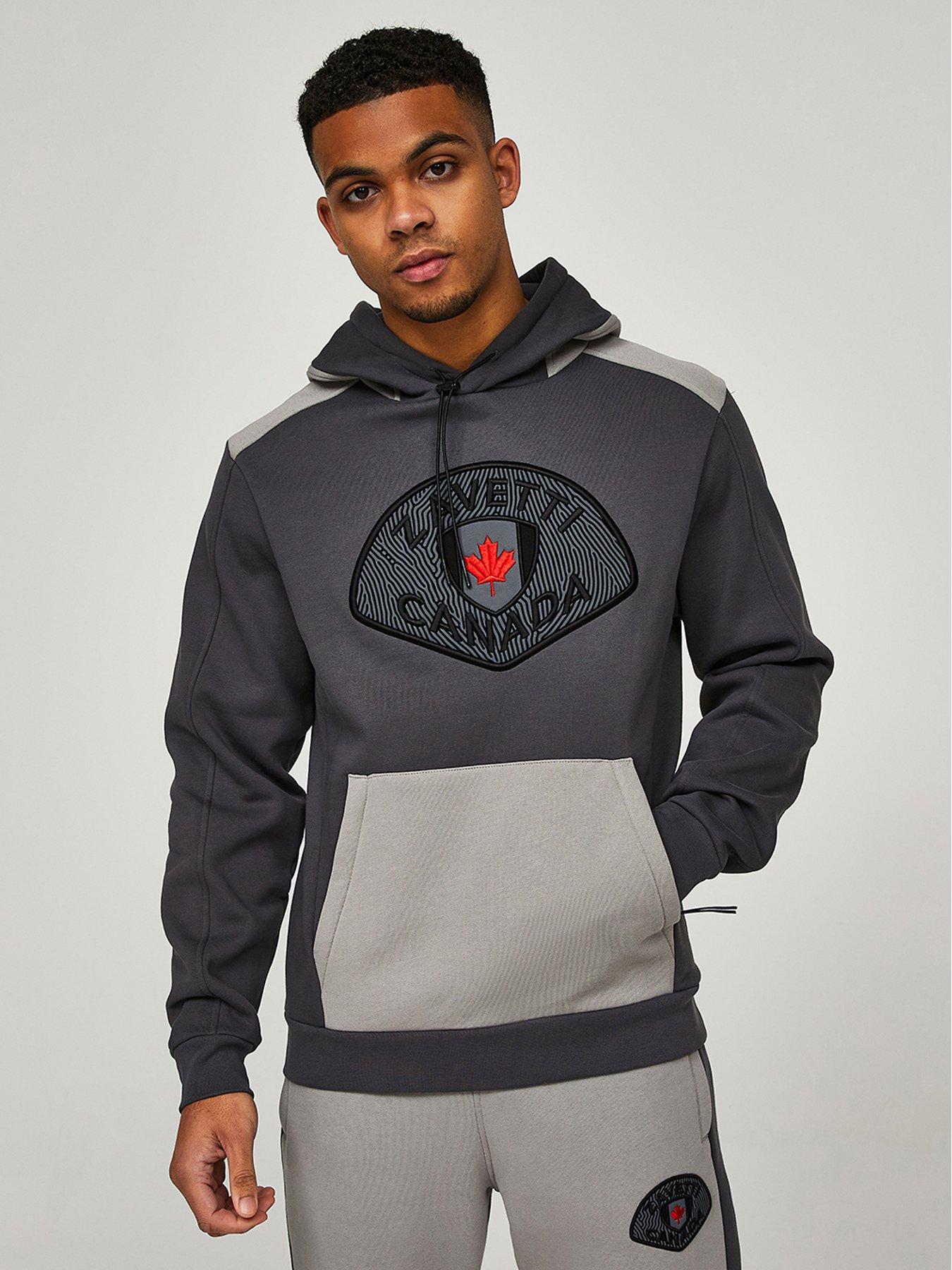 undefined Boncini Two Tone Overhead Hoodie - Grey