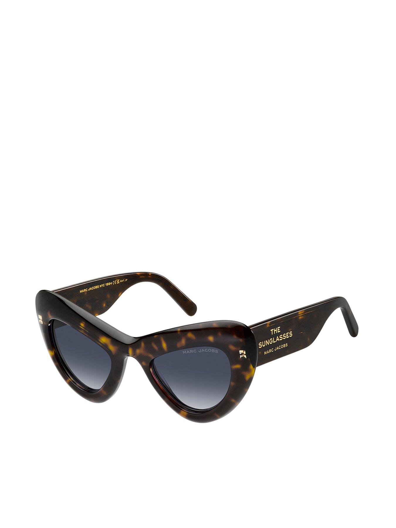 undefined 798/S Cateye Acetate Sunglasses - Brown