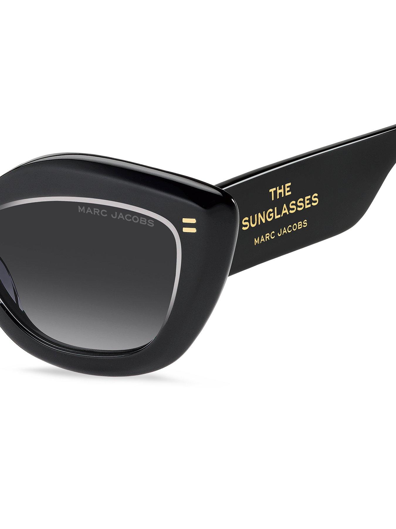 Image 4 of 4 of MARC JACOBS 800/S Cat Eye Acetate Sunglasses - Black