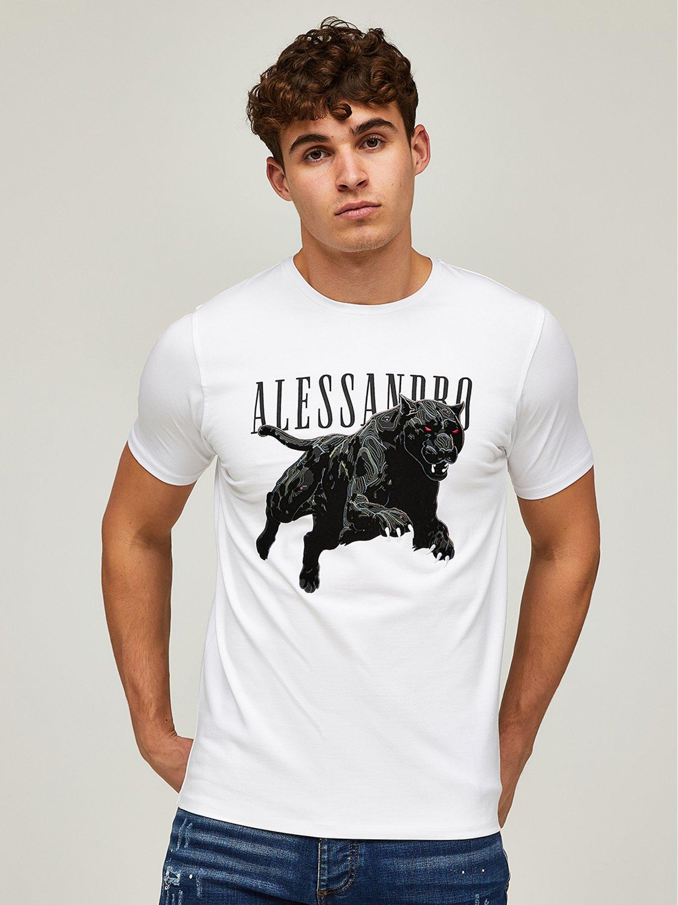 undefined Sciopero Panther Graphic T-Shirt - White