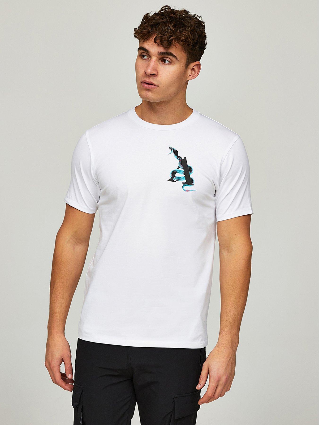 Alessandro Zavetti Snake Back Print T-Shirt White Very