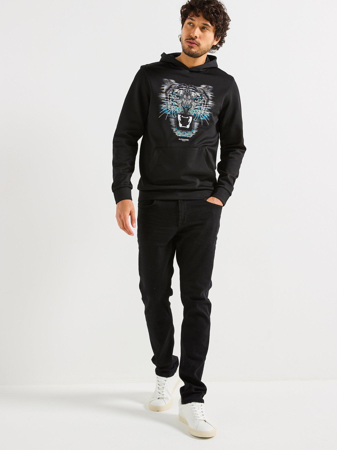 Image 3 of 4 of Alessandro Zavetti Growler Dot Overhead Hoodie - Black