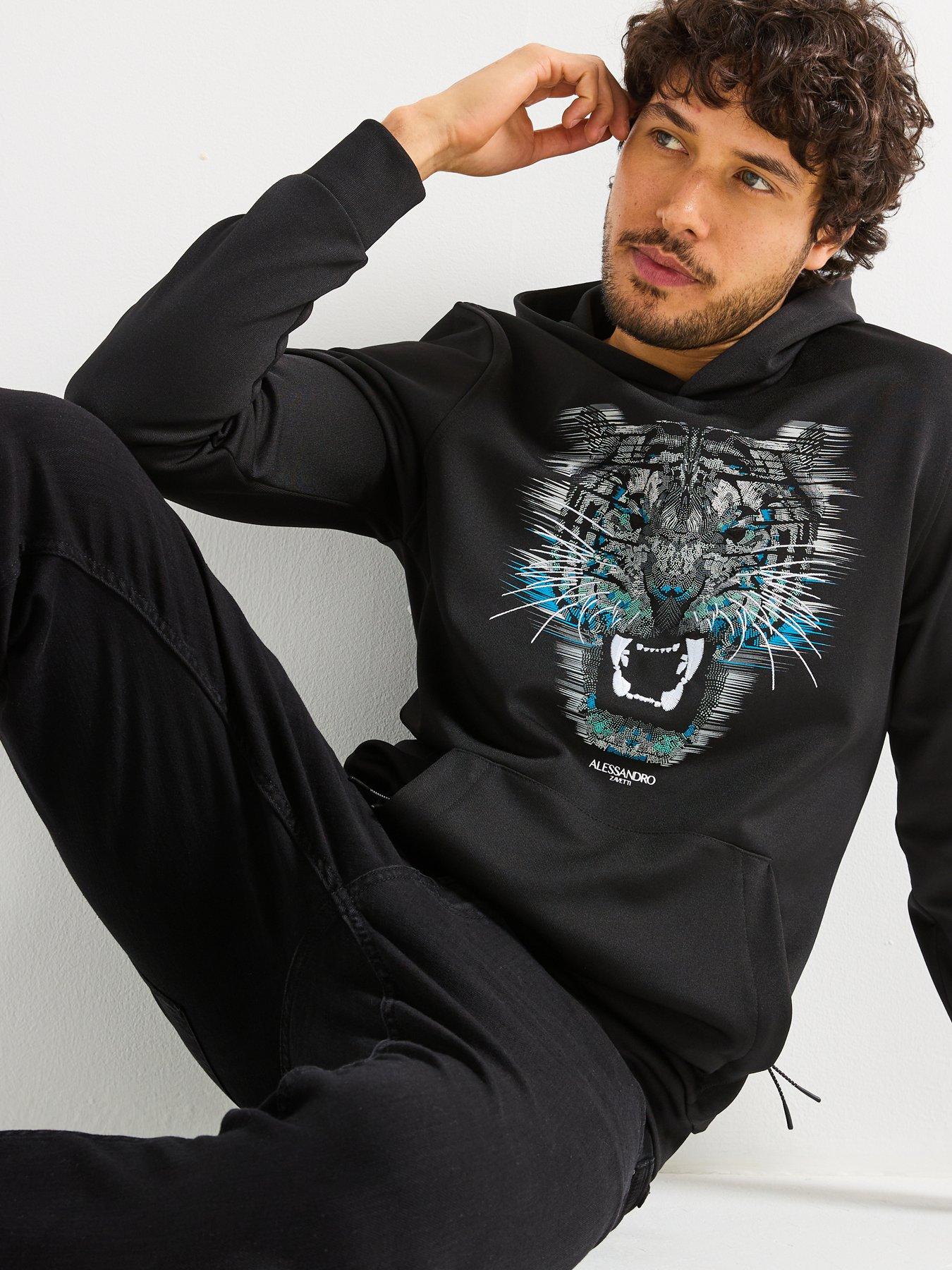 Image 4 of 4 of Alessandro Zavetti Growler Dot Overhead Hoodie - Black