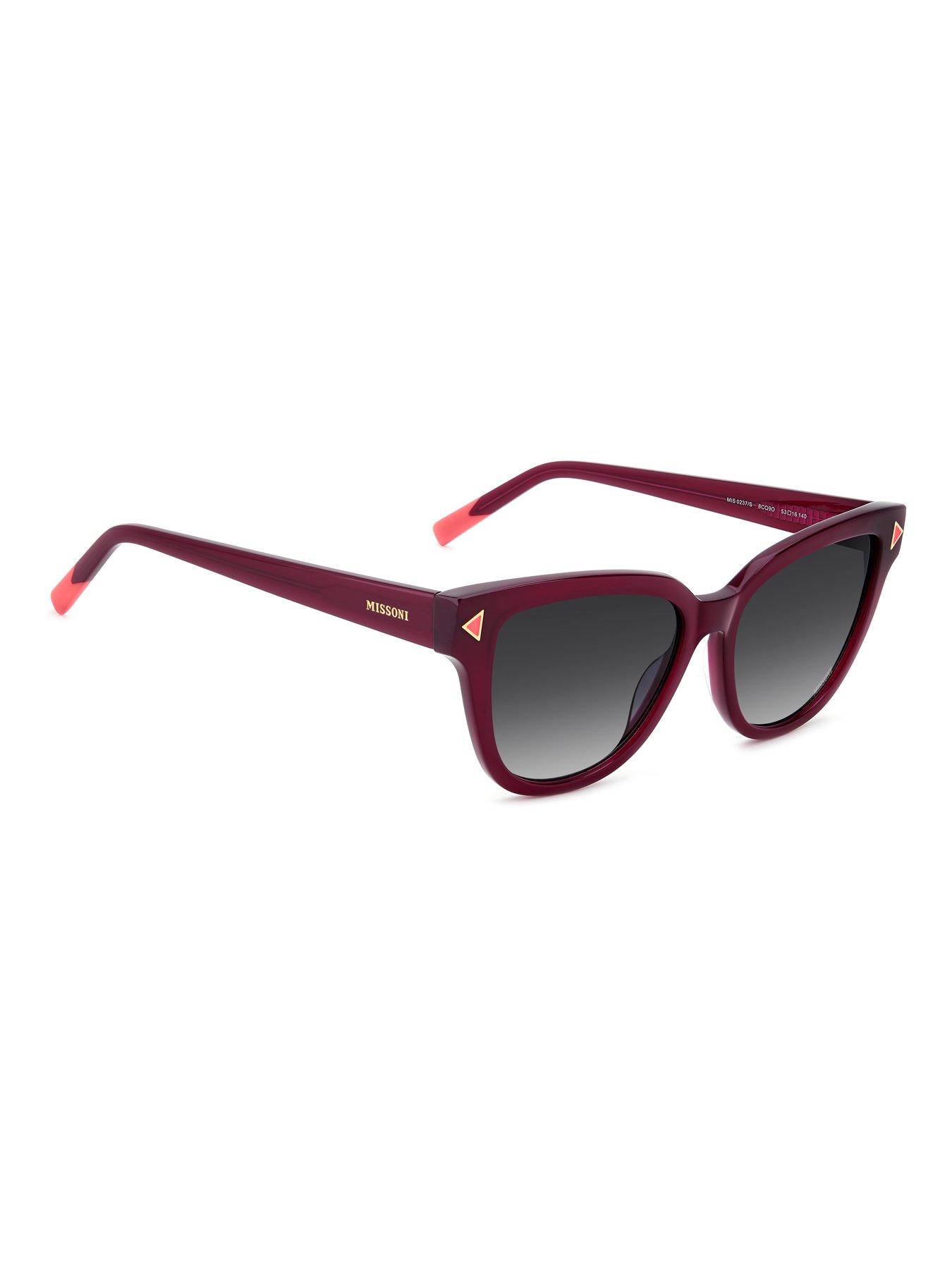 Image 3 of 4 of Missoni 0237/S Acetate Sunglasses - Burgundy